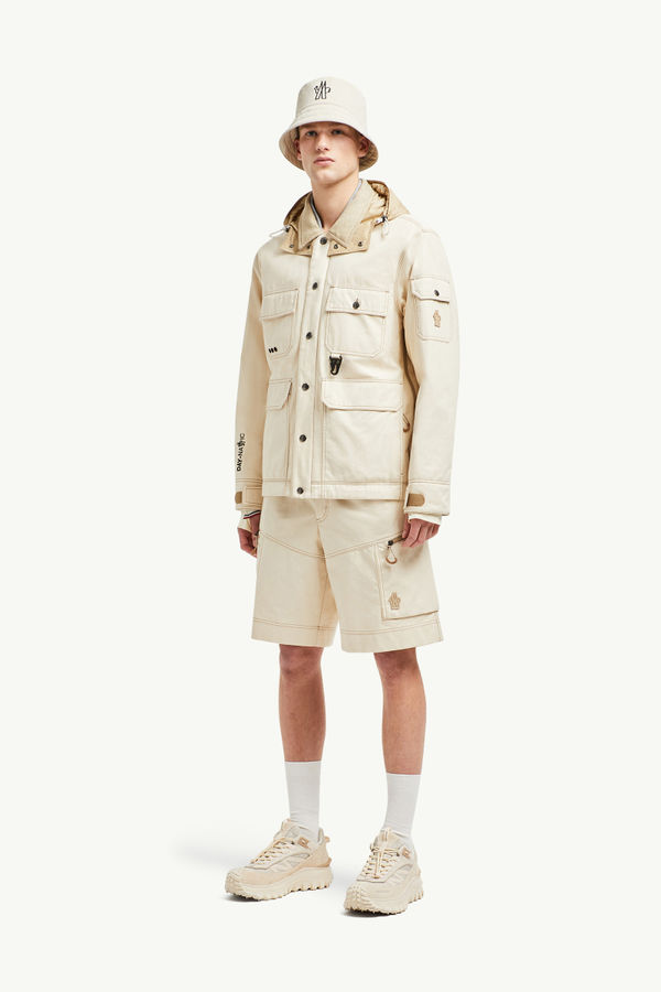 Giacca field imbottita in cotone Kelpius Uomo Beige Chiaro Moncler 0