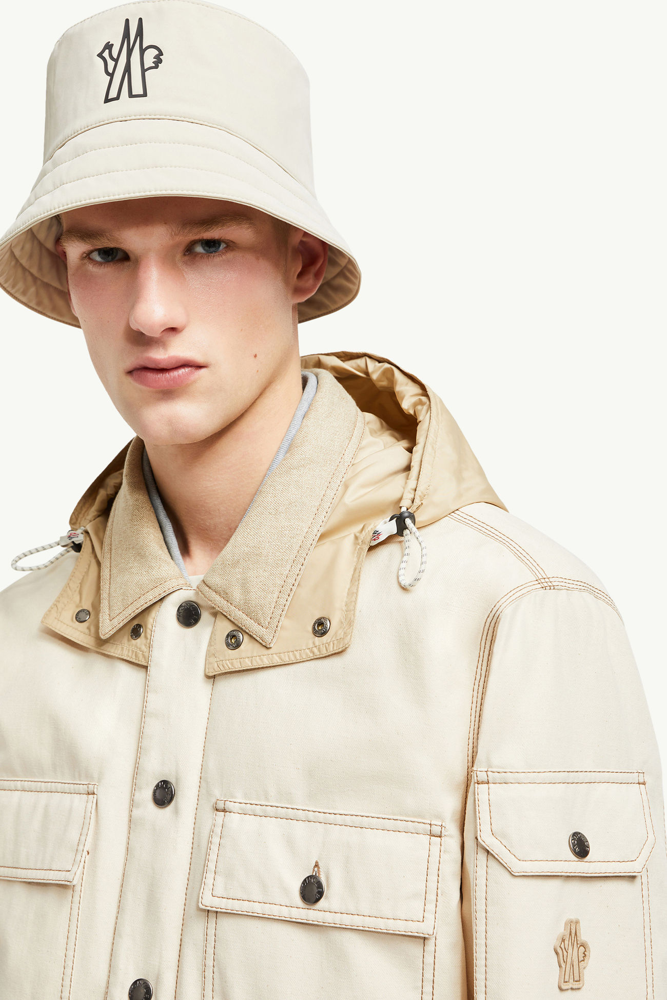 Kelpiusダウンフィールドジャケット メンズ ライトベージュ Moncler 1