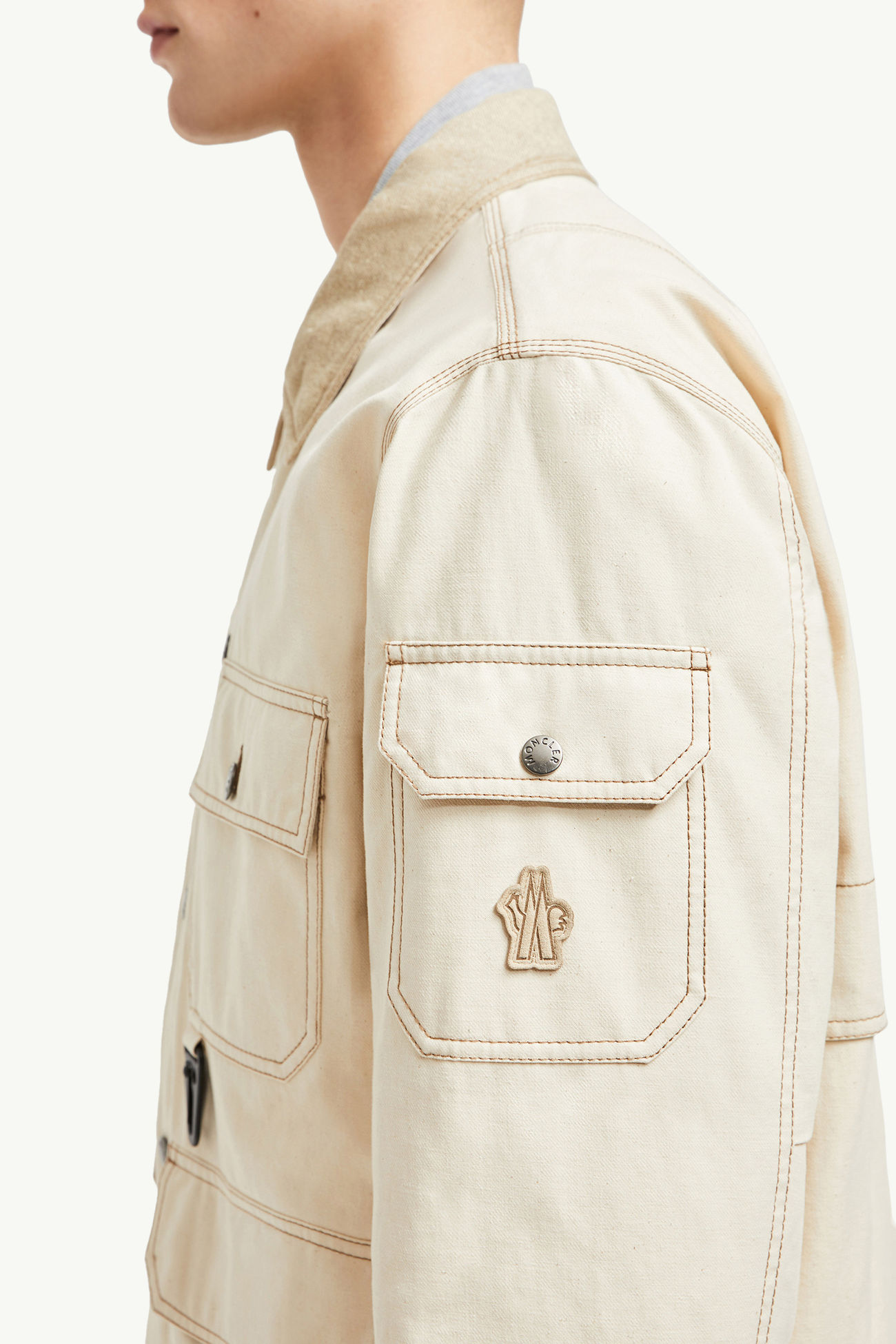 Giacca field imbottita in cotone Kelpius Uomo Beige Chiaro Moncler 9