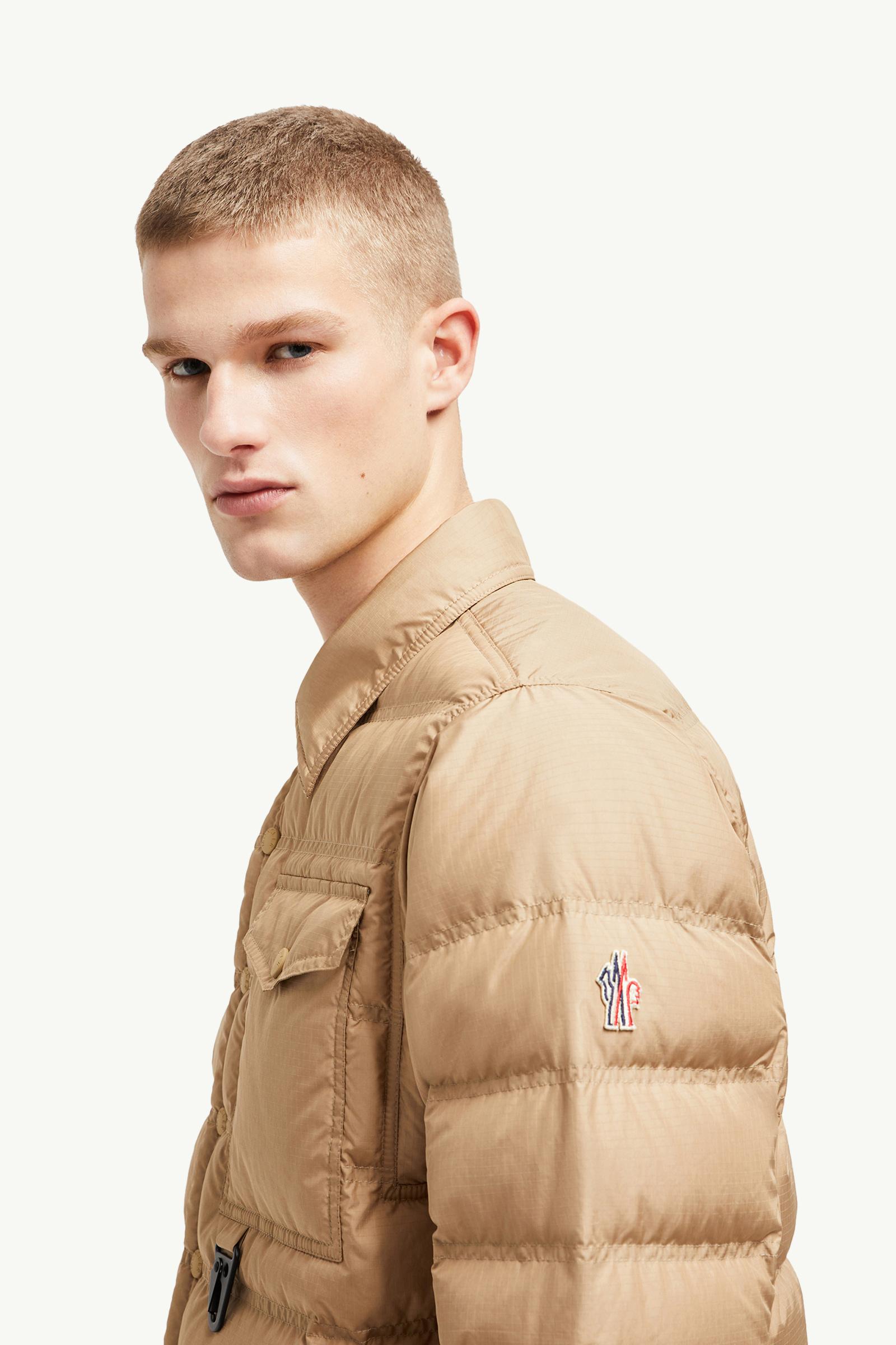 Lavachey Packable Down Shirt Jacket Men Beige Moncler 1