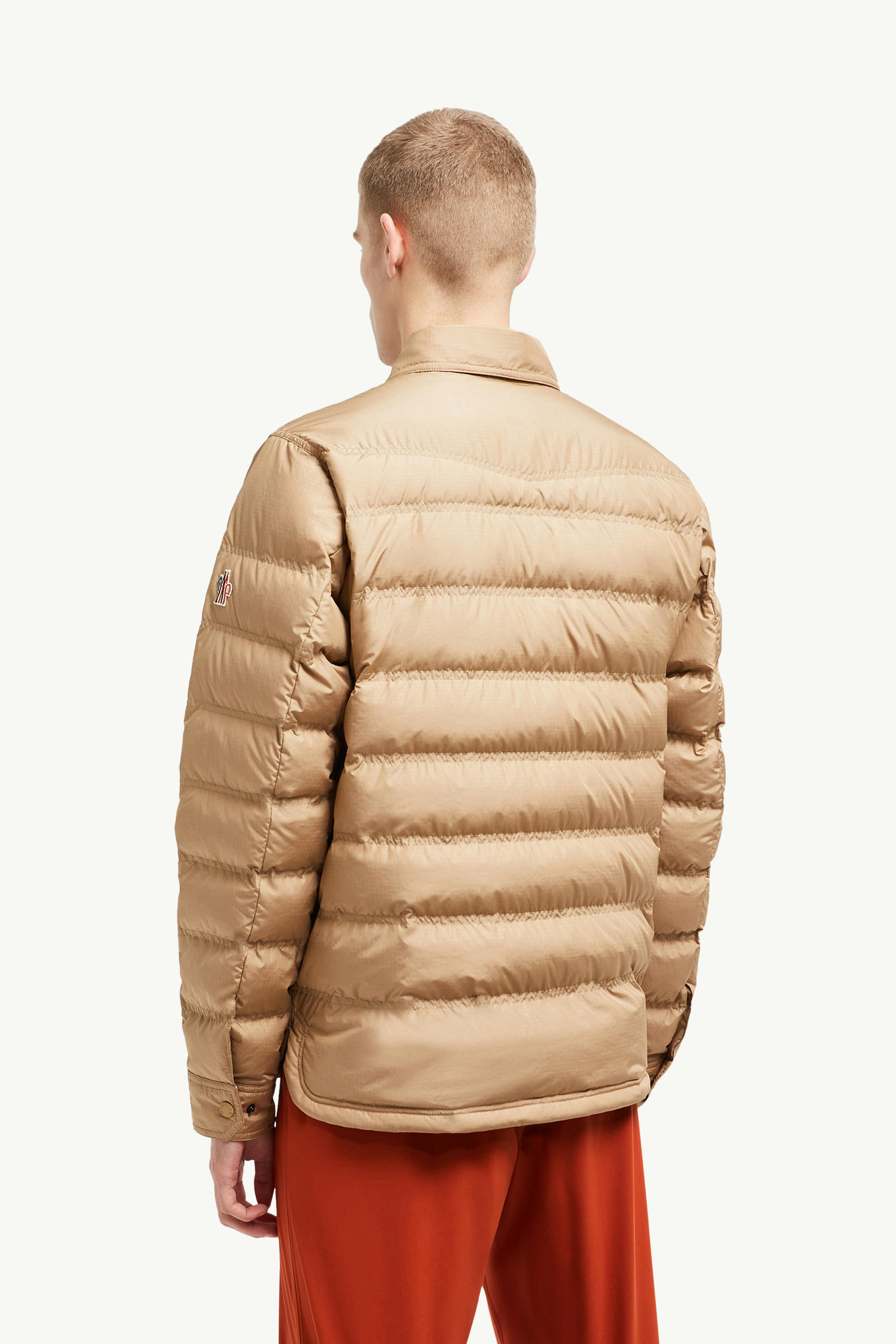 Lavachey Packable Down Shirt Jacket Men Beige Moncler 4