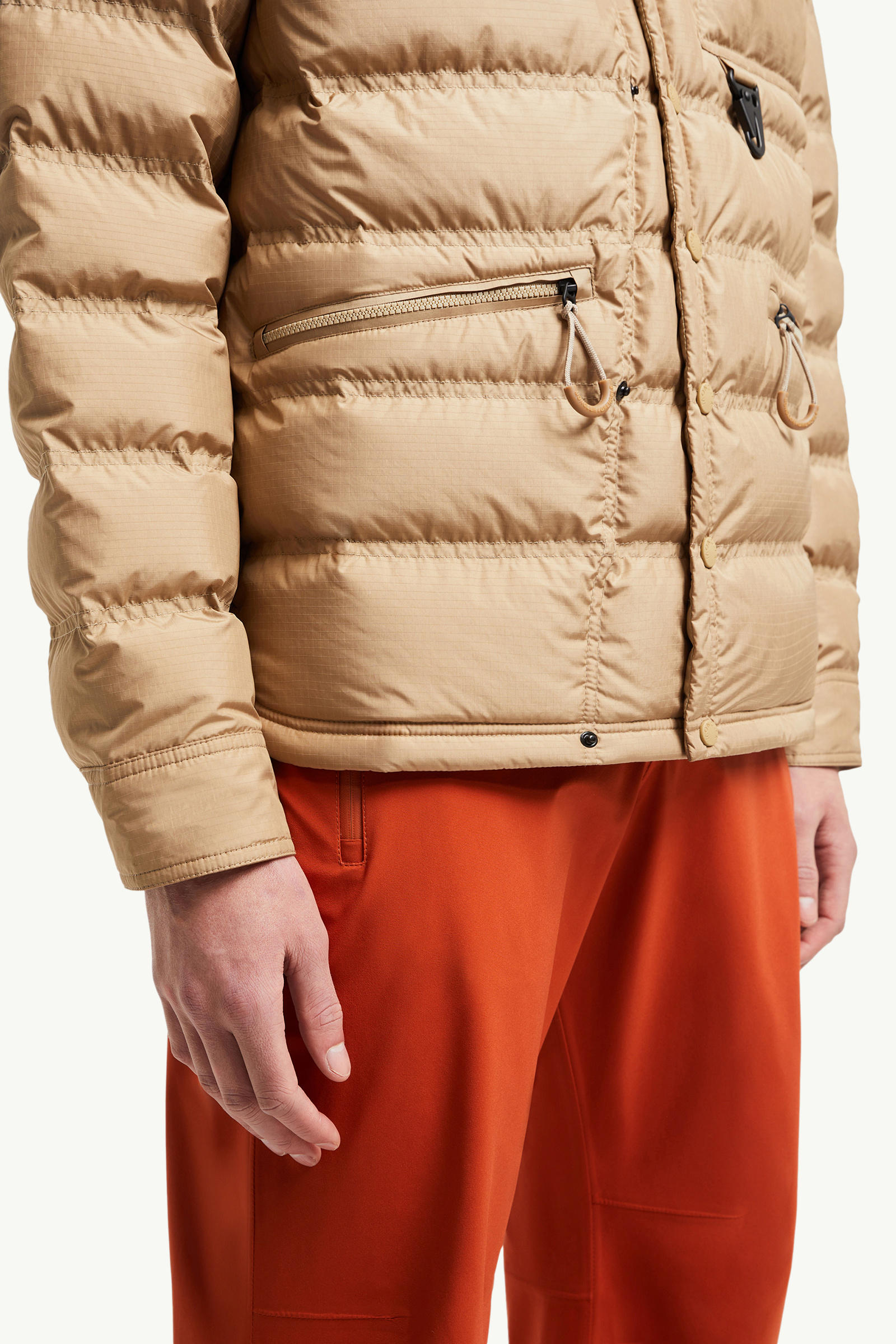 Lavachey Packable Down Shirt Jacket Men Beige Moncler 5