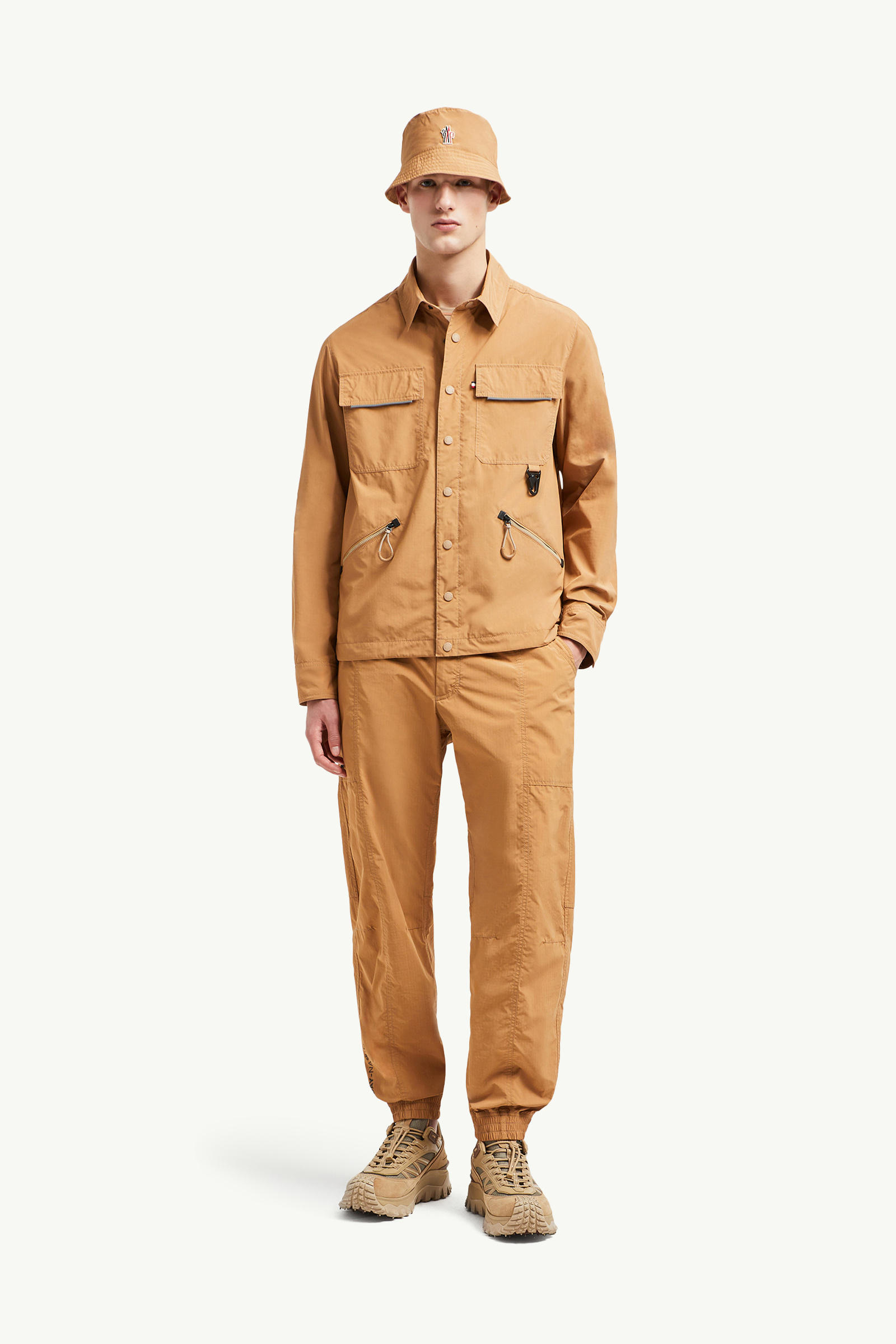 Zennor Shirt Jacket Men Ochre Orange Moncler 0