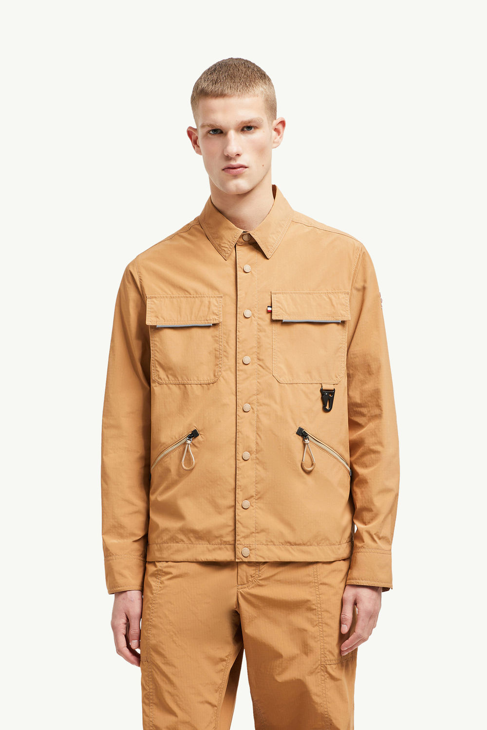 Zennor Shirt Jacket Men Ochre Orange Moncler 3