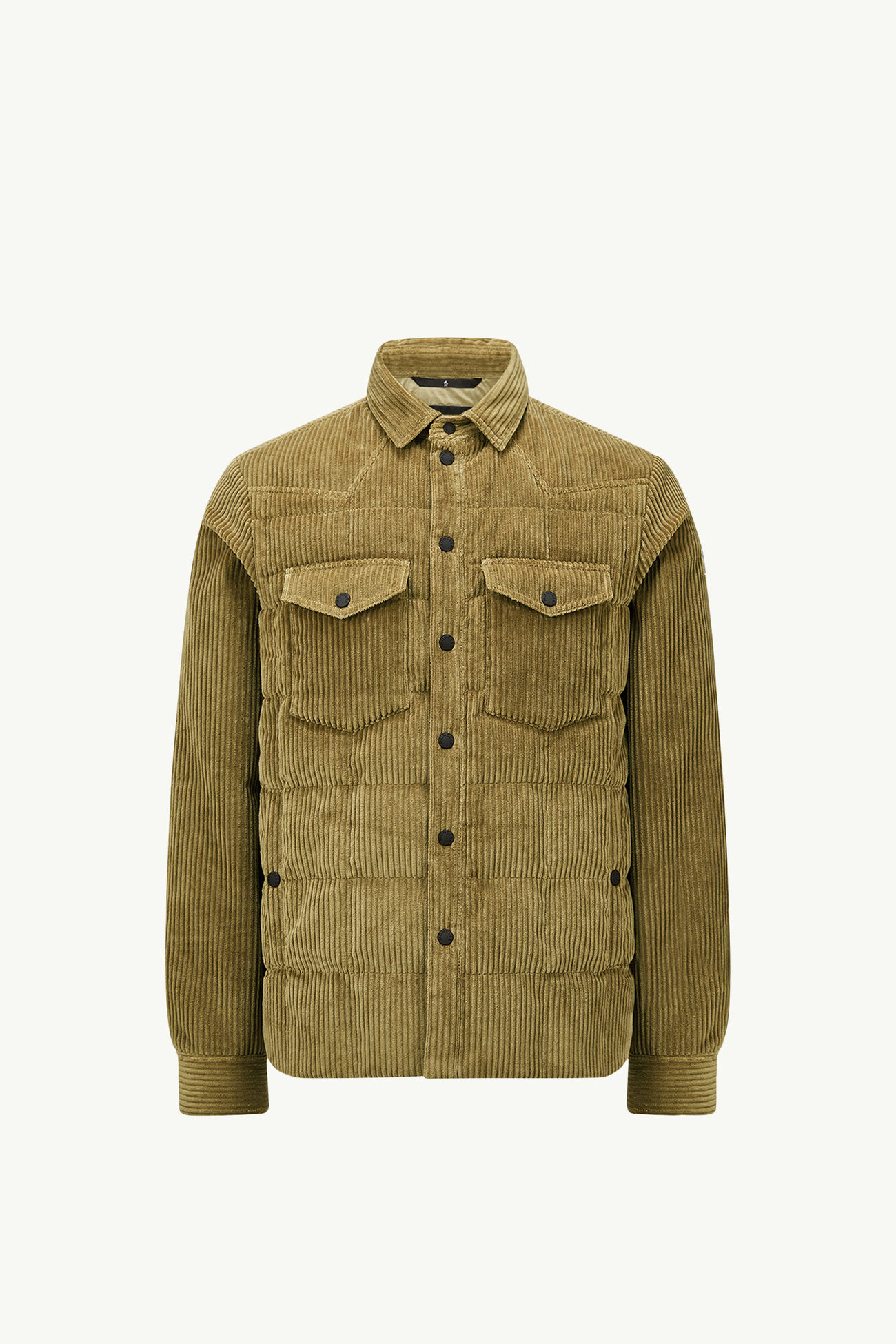 Gelt Corduroy Down Shirt Jacket Men Beige Moncler 2