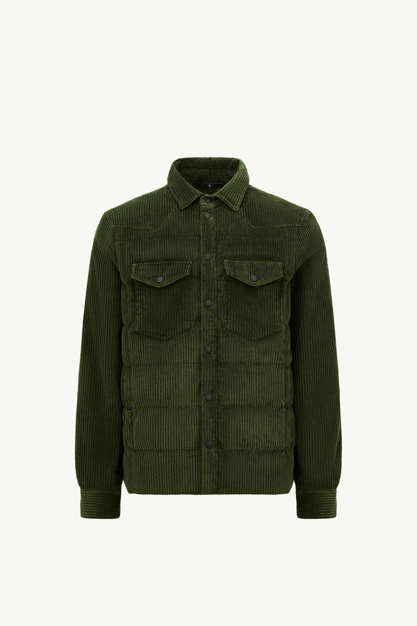 Doudoune-chemise Gelt côtelée Hommes Vert Foncé Moncler 2