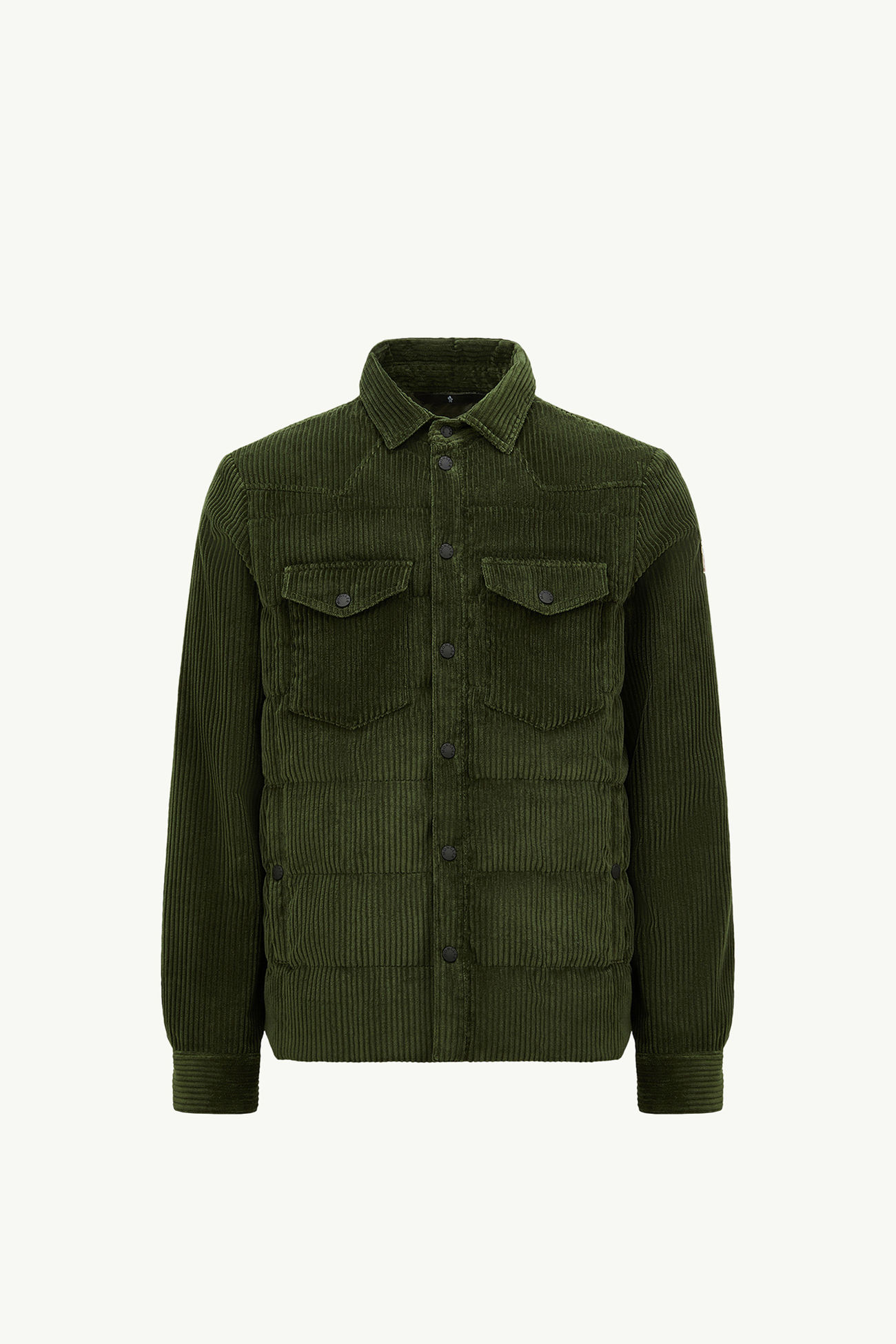 Gelt灯芯绒羽绒衬衫式夹克外套 男士 深绿色 Moncler 2