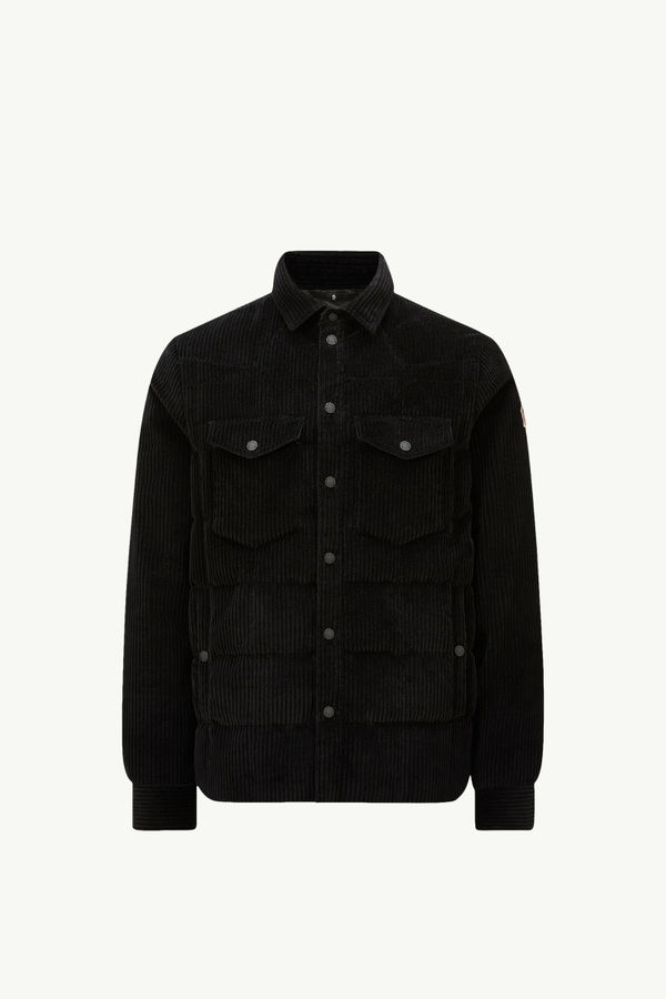 Gelt Corduroy Down Shirt Jacket Men Black Moncler 2