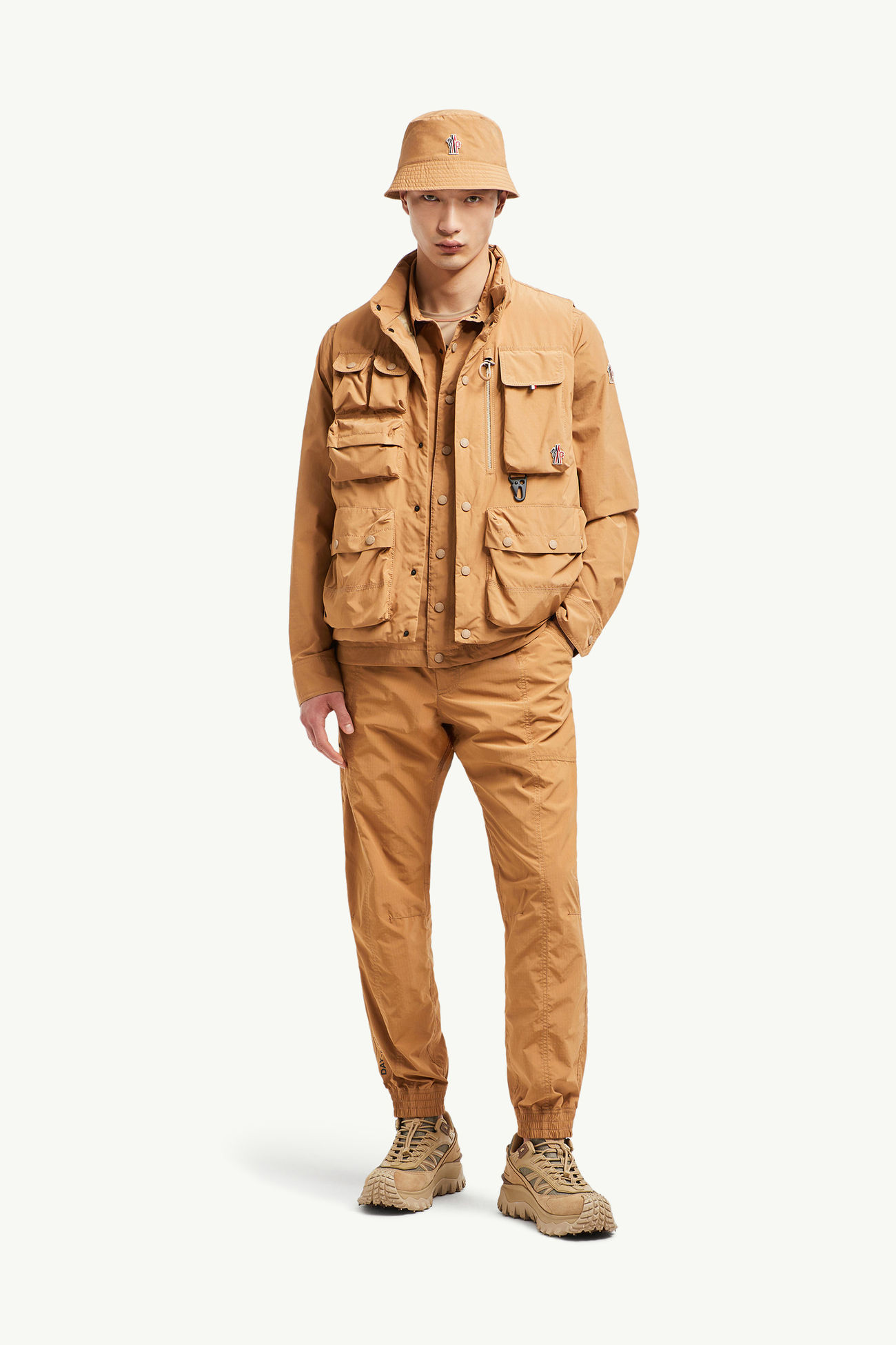 Ripstop Jogging Pants Men Light Brown Moncler 0