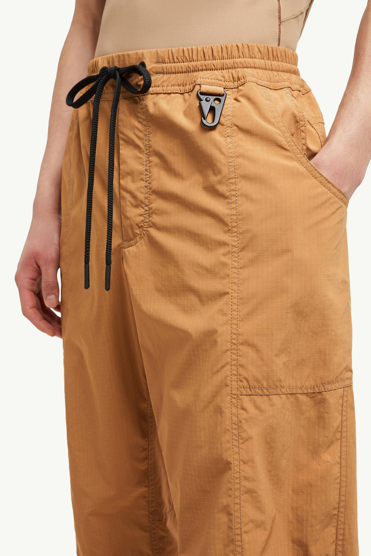 Ripstop Jogging Pants Men Light Brown Moncler 1