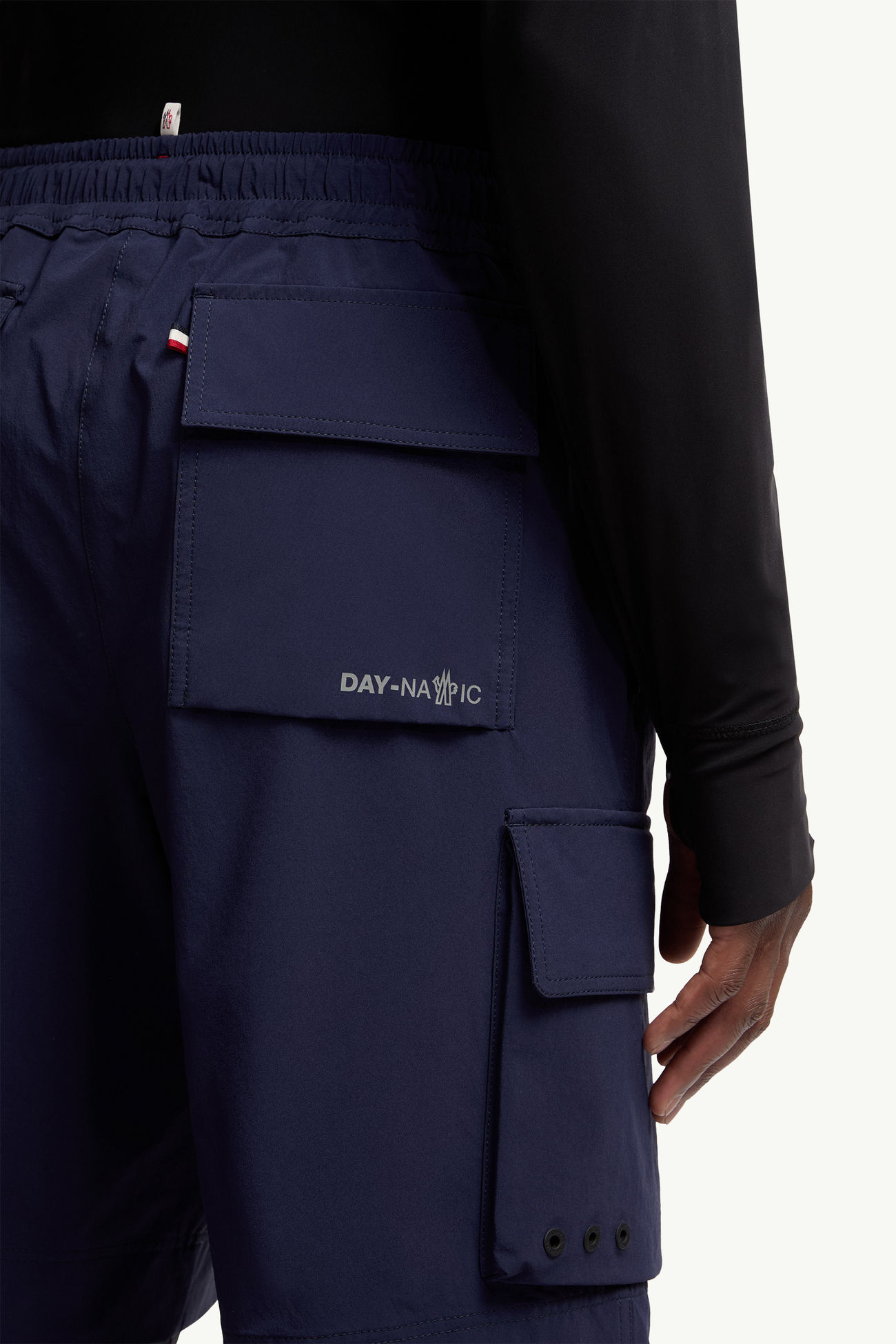 Water-Repellent Cargo Shorts Men Navy Blue Moncler 5