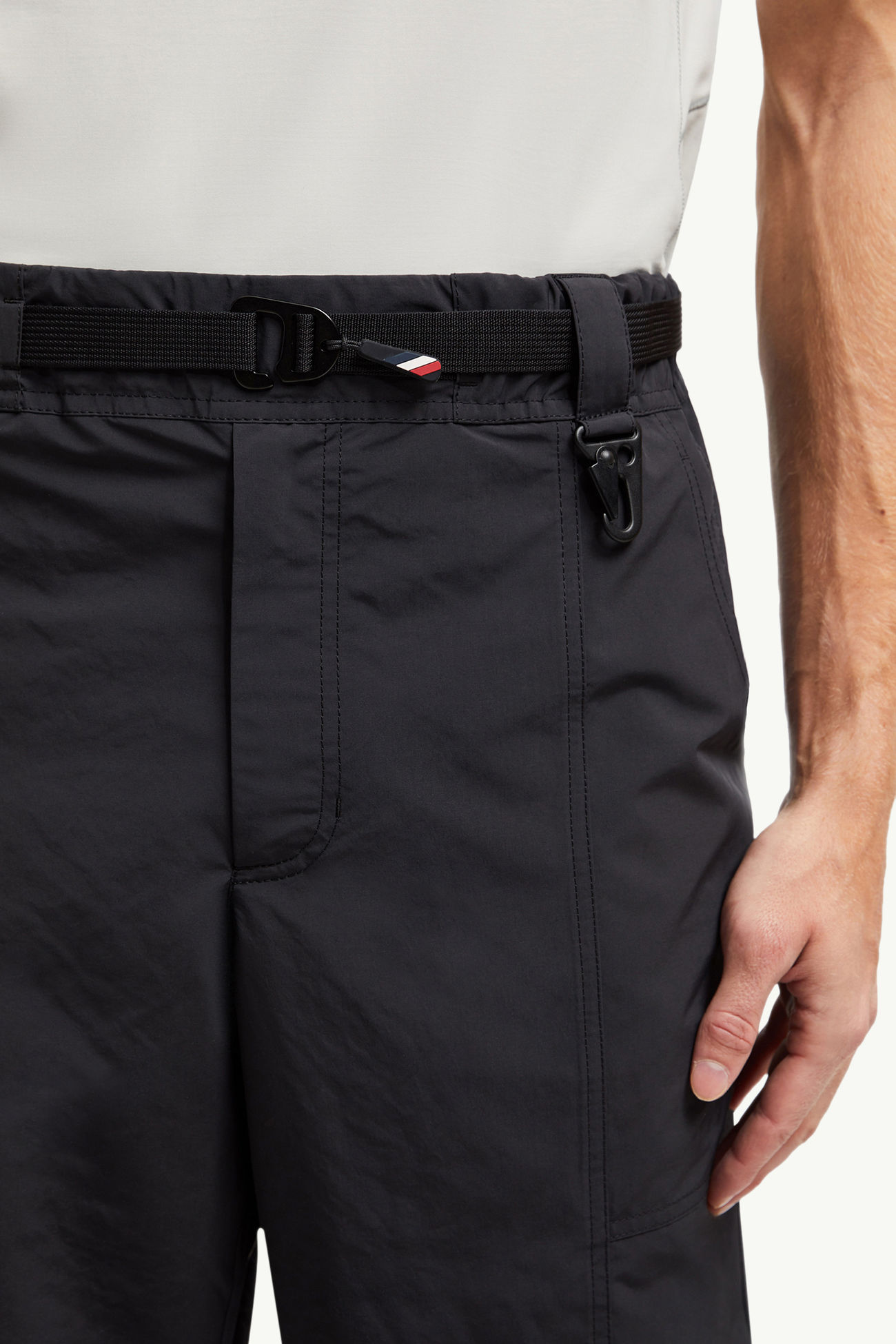 Technical Froissé Shorts Men Black Moncler 1
