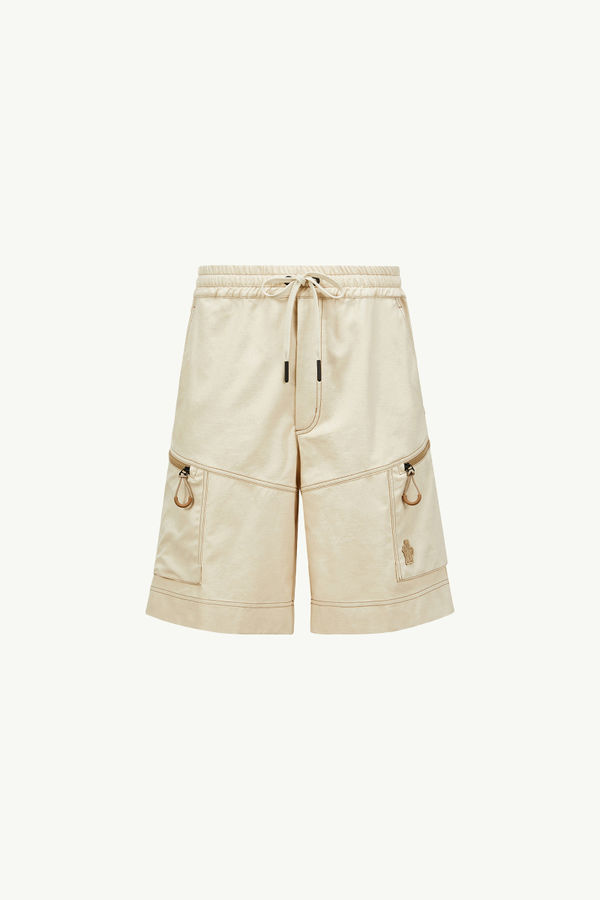 Shorts cargo in drill di cotone Uomo Beige Chiaro Moncler 2