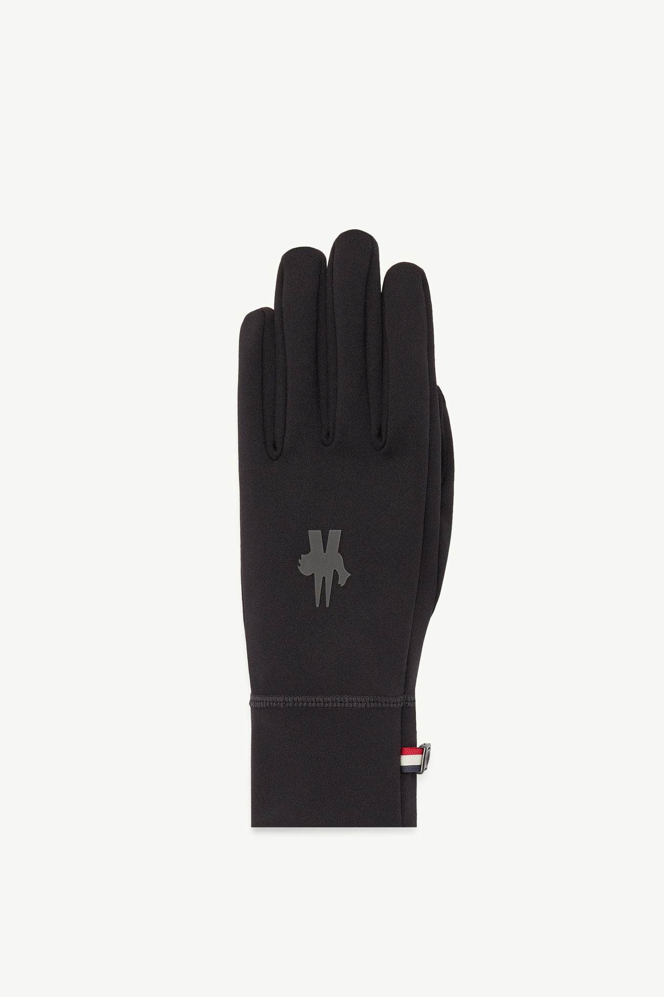 Touch Screen Jersey Gloves Men Black Moncler 0