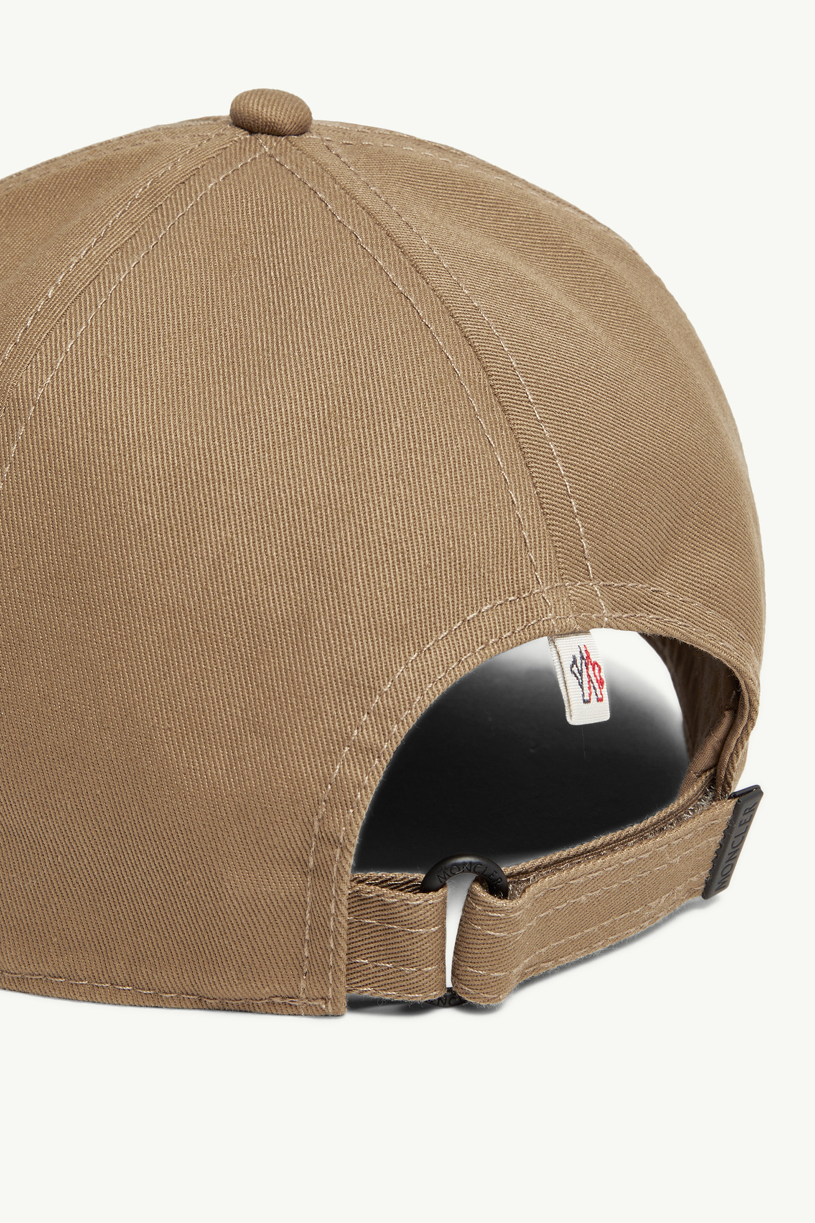 Cotton Gabardine Baseball Cap Men Light Brown Moncler 3