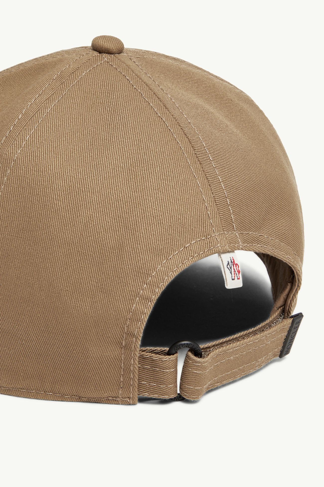 Gorra de béisbol de gabardina de algodón Hombre Marrón claro Moncler 3