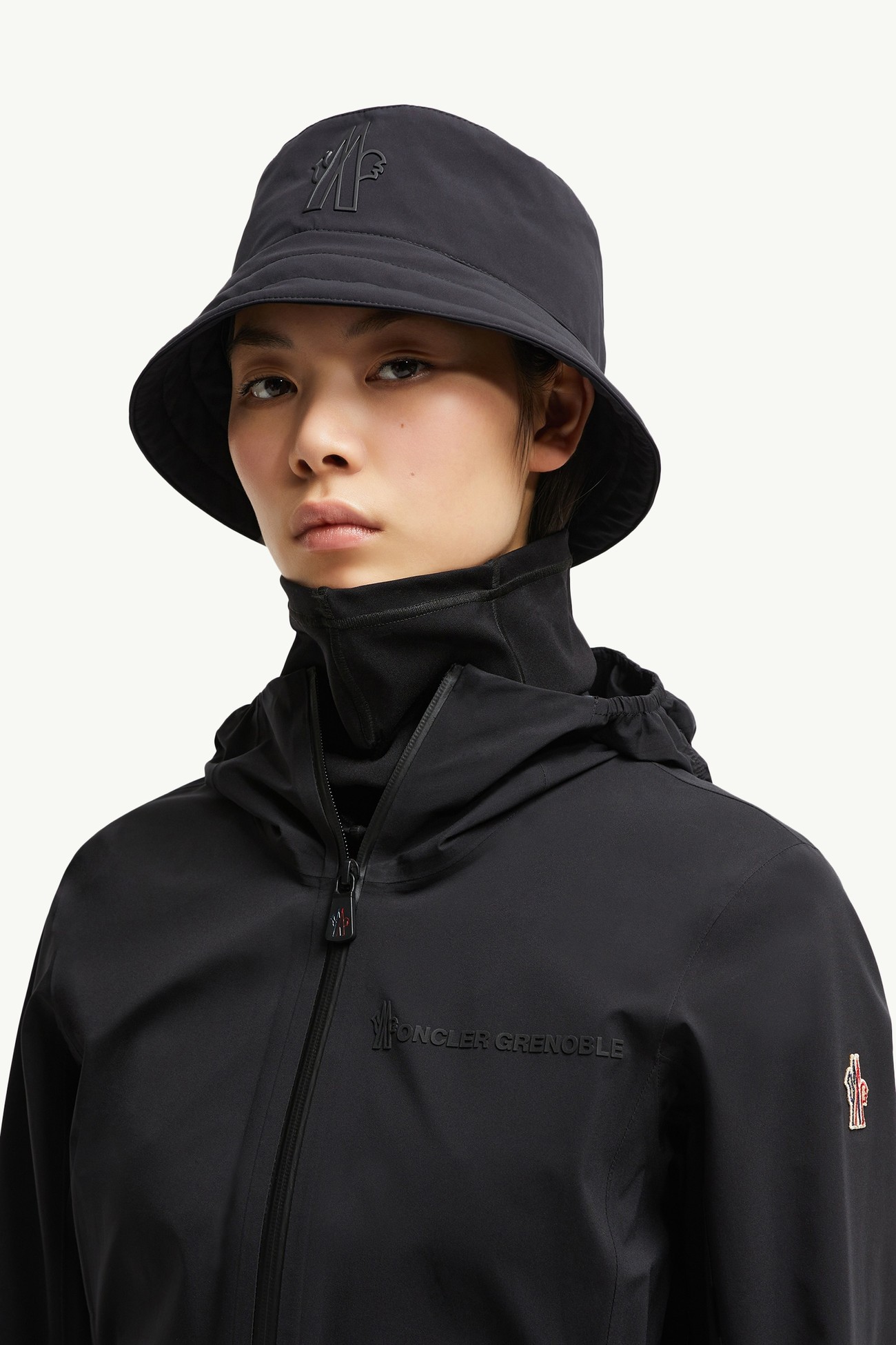 Cache-col en jersey technique Hommes Noir Moncler 5