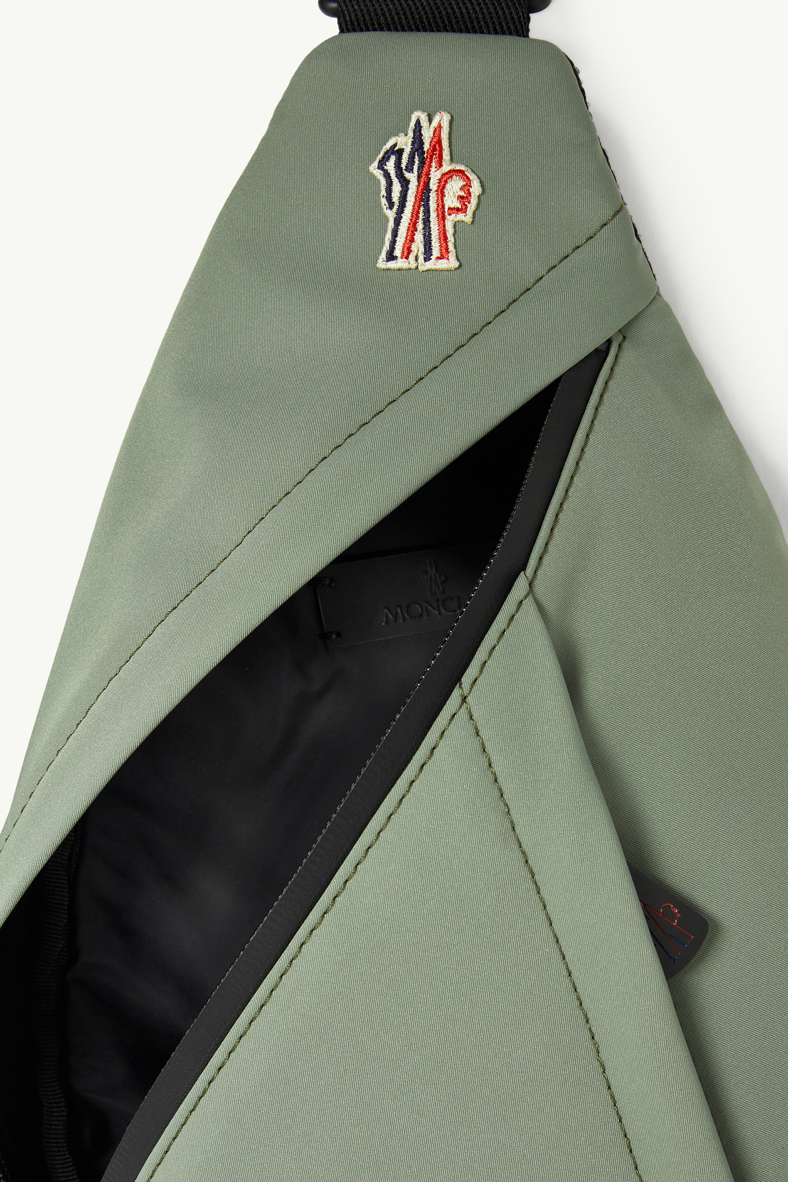 Water-Repellent Crossbody Bag Men Olive Green Moncler 4
