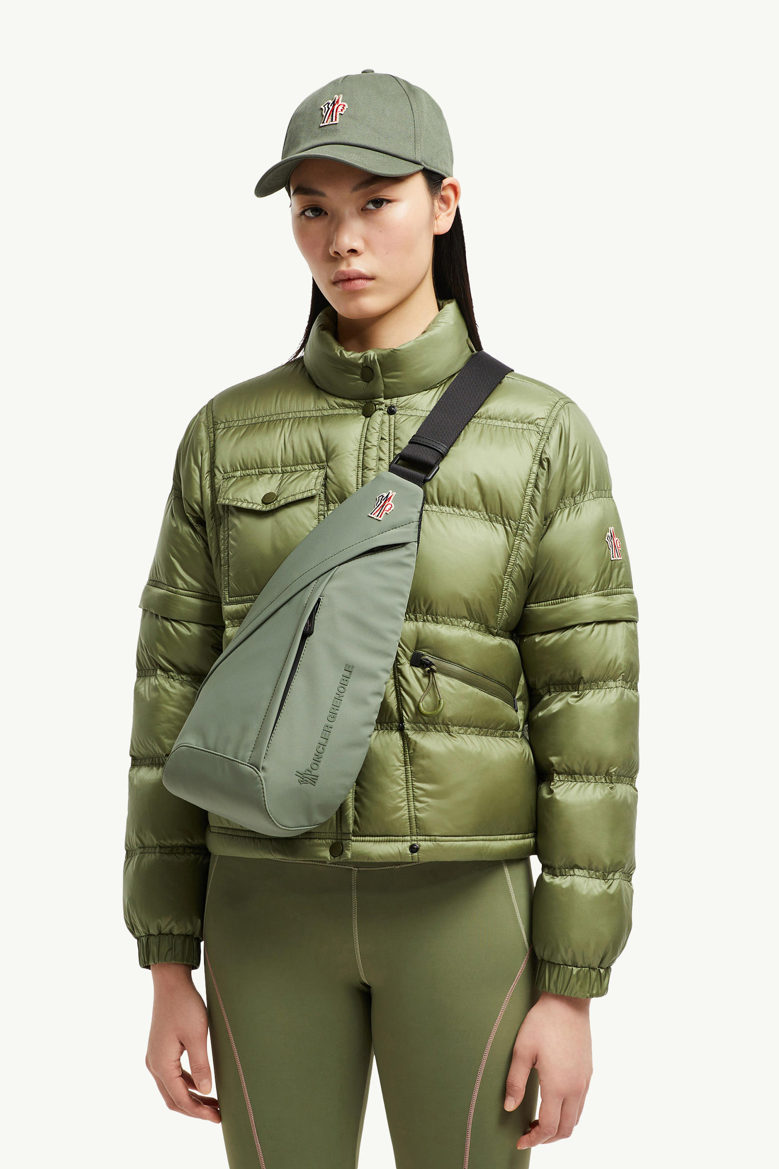 Water-Repellent Crossbody Bag Men Olive Green Moncler 6