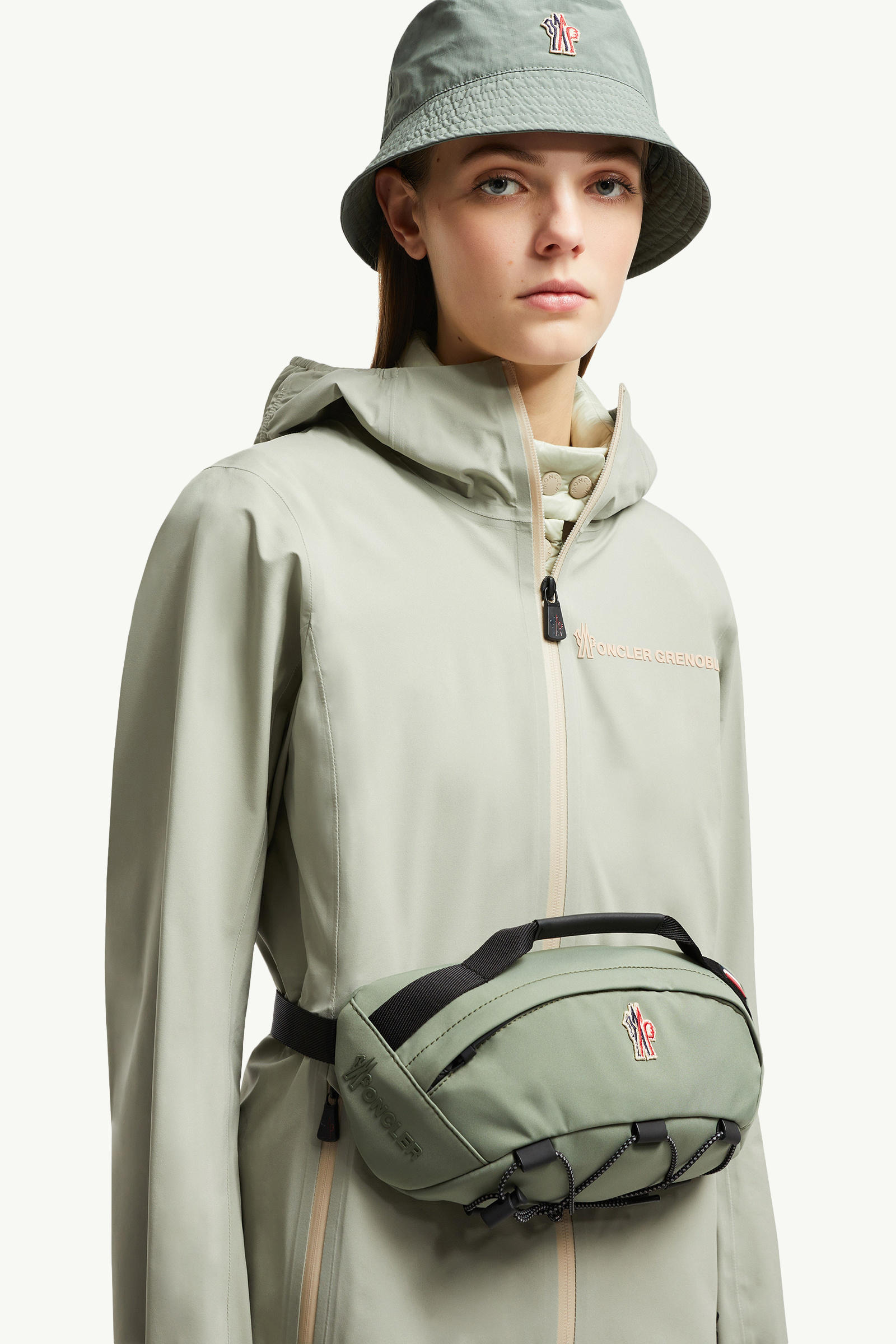 Water-Repellent Belt Bag Men Sage Green Moncler 6