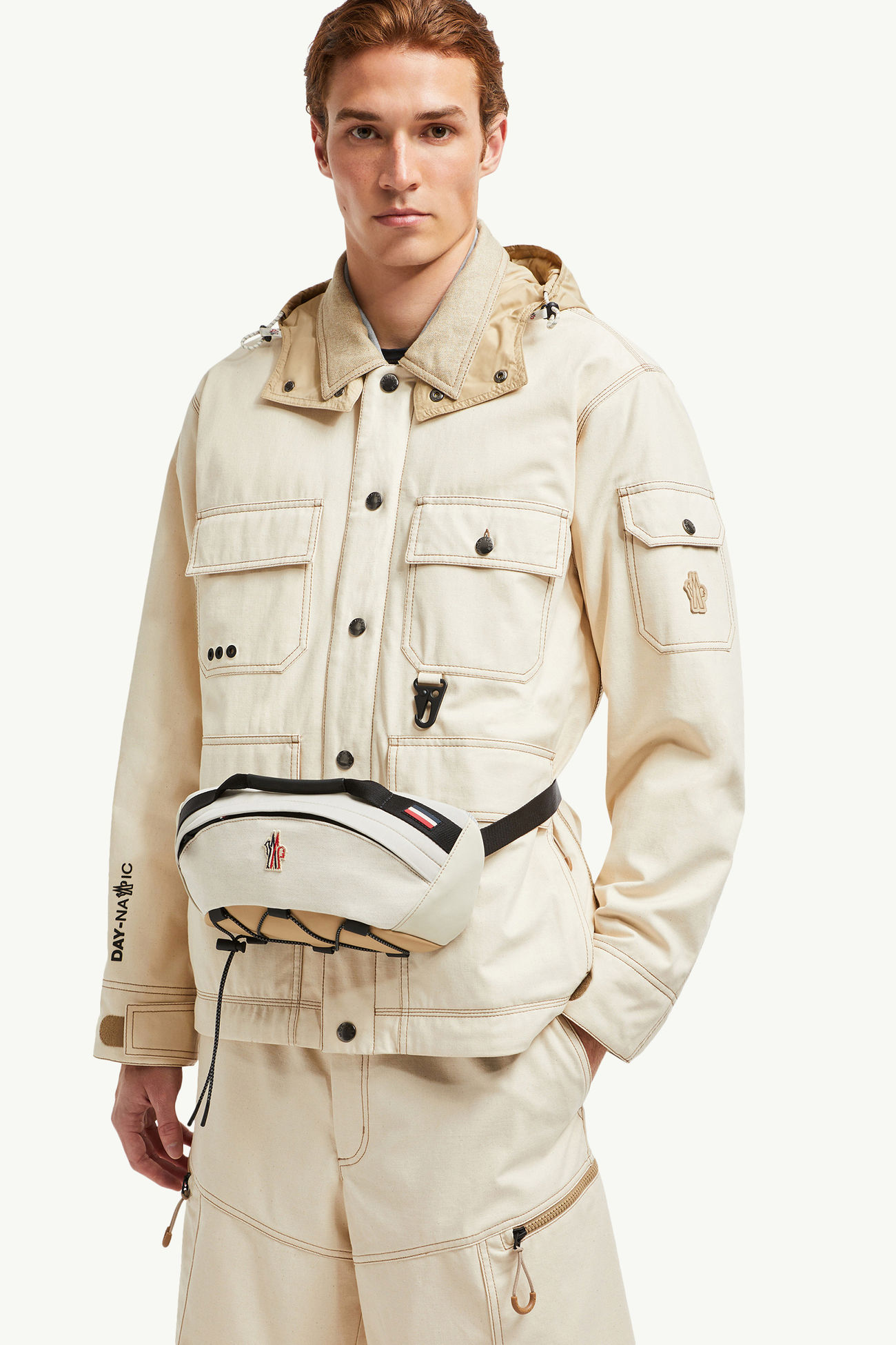 Wasserabweisende Gürteltasche Herren Hellbeige Moncler 1