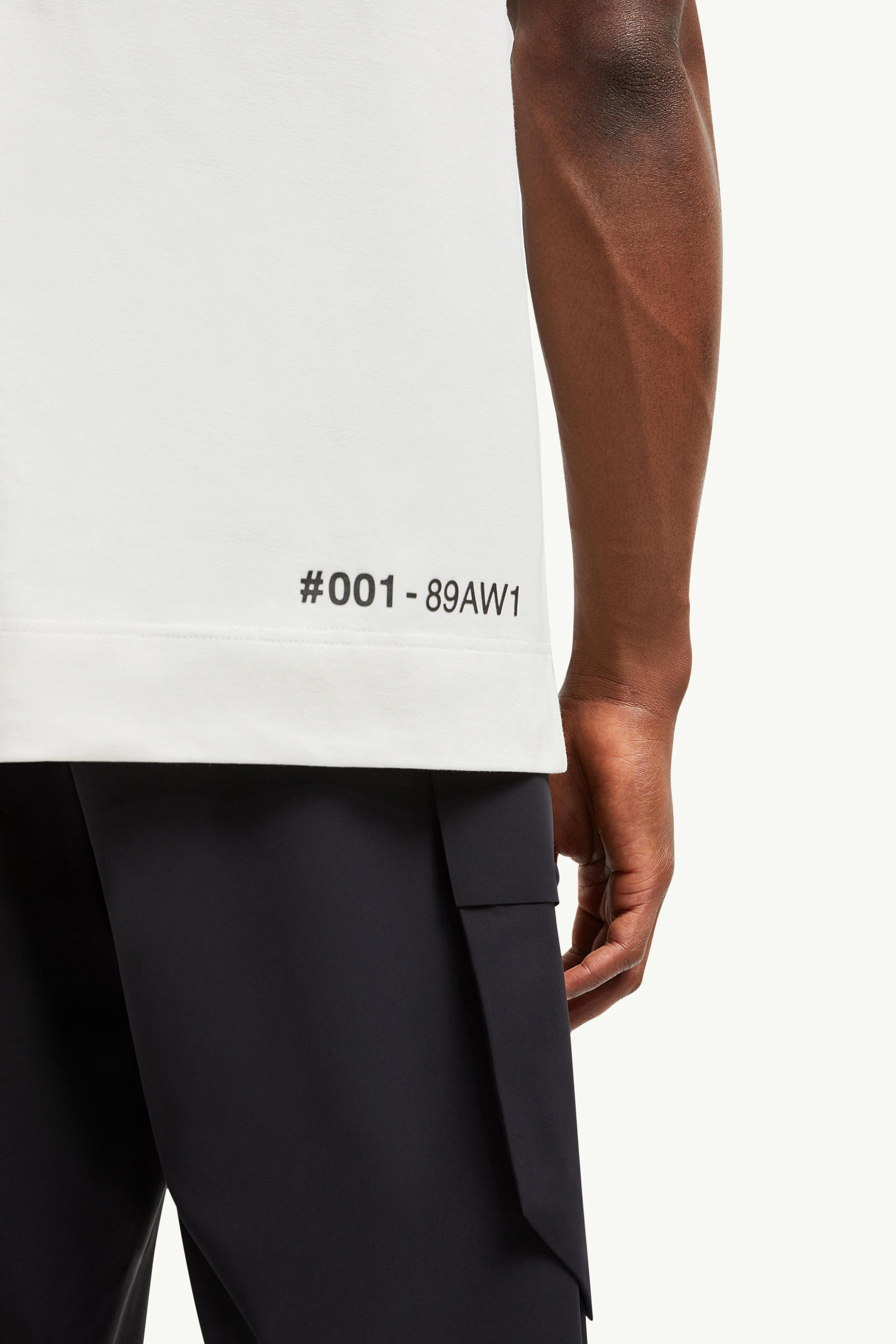 Logo Cotton T-Shirt Men White Ivory Moncler 5