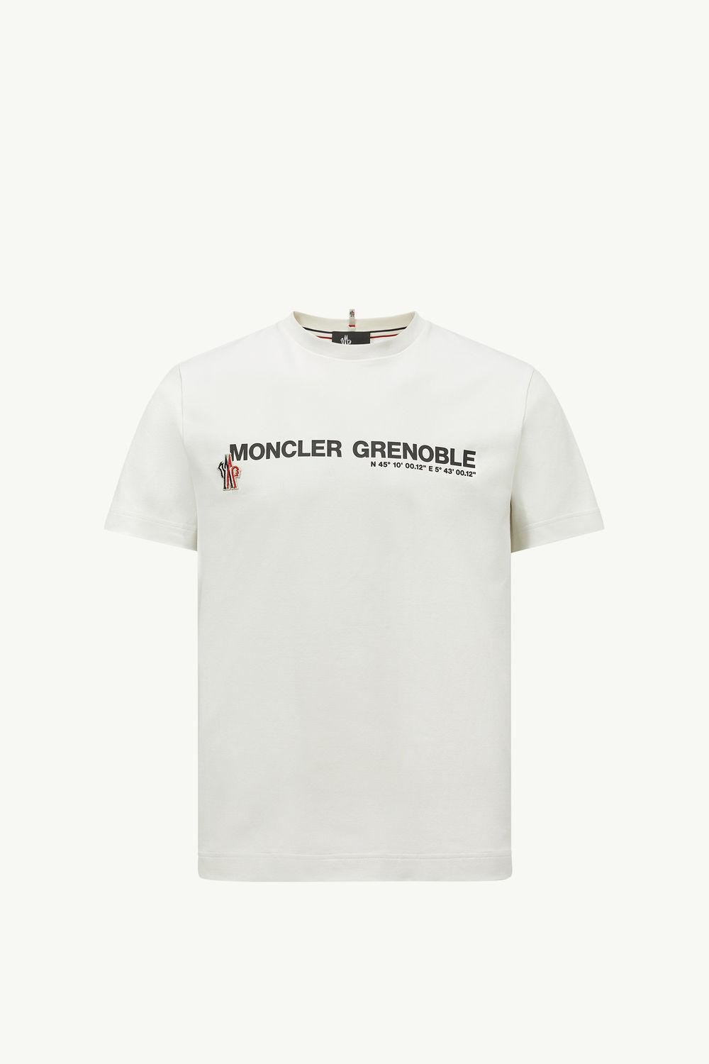 Camiseta de algodón con logotipo Hombre Blanco Marfil Moncler 2