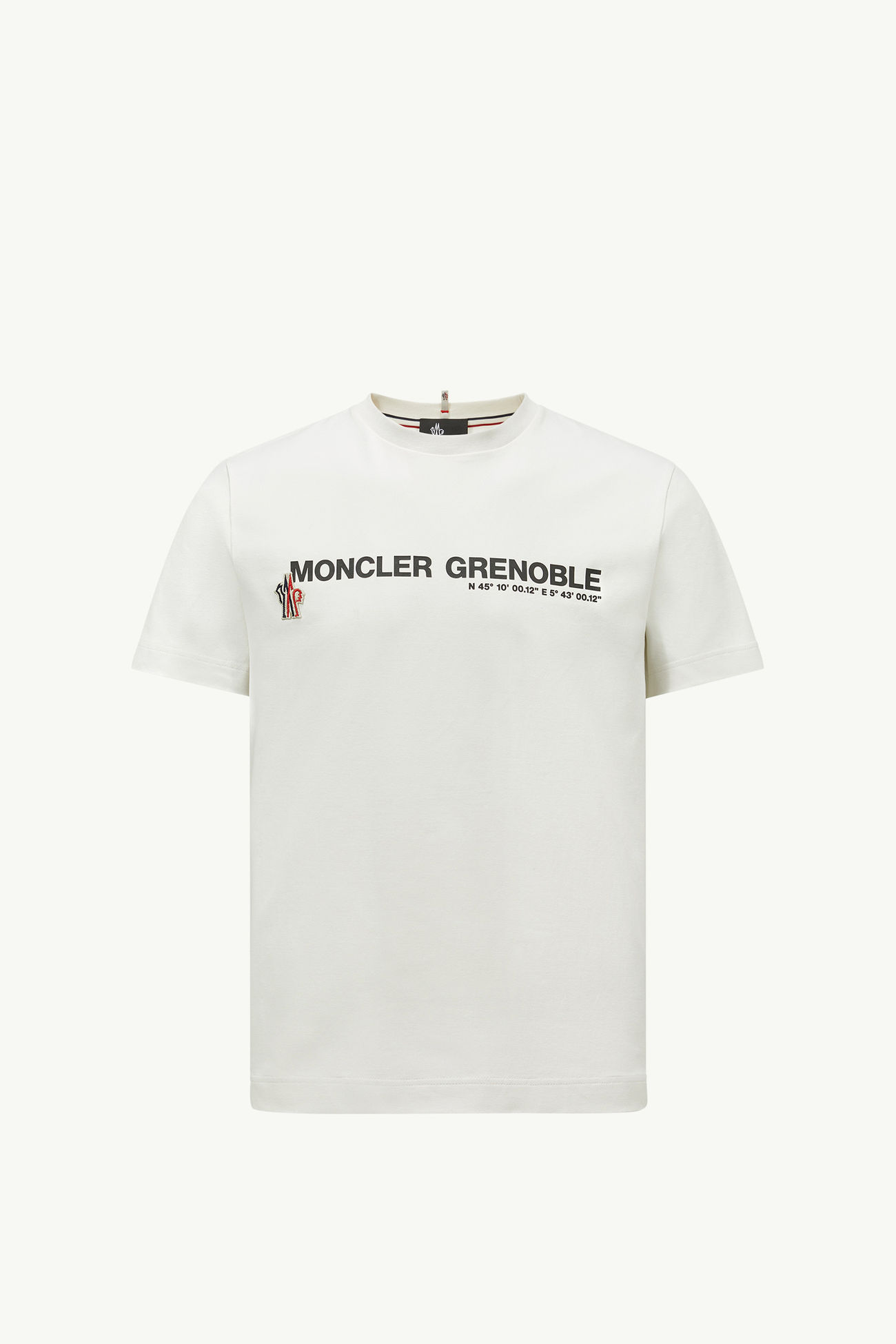 Logo Cotton T-Shirt Men White Ivory Moncler 2