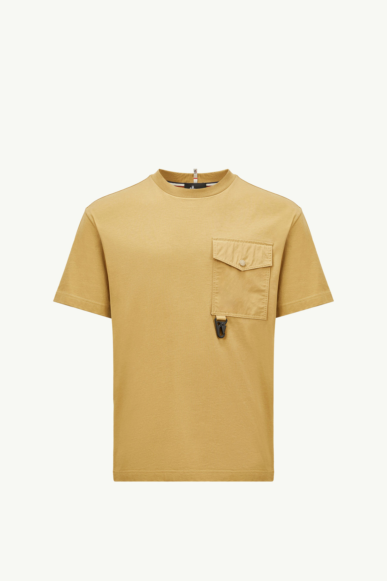 T-shirt in cotone con tasca Uomo Giallo Ocra Moncler 2