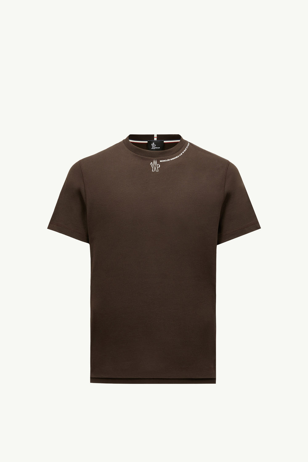 Logo Cotton T-Shirt Men Brown Moncler 2