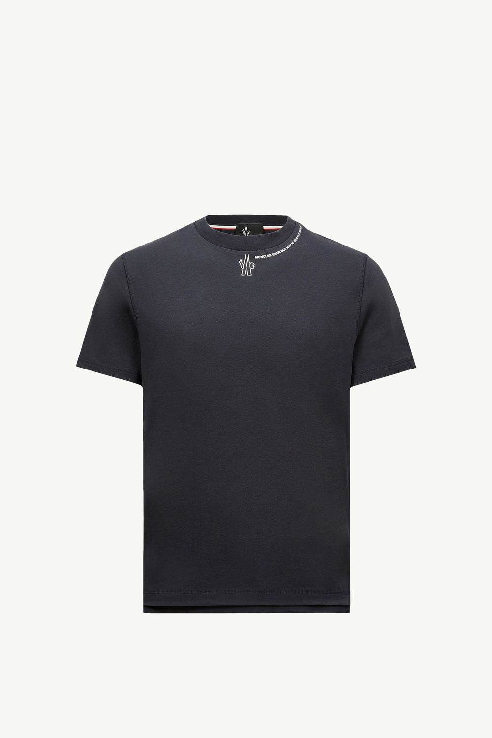 Logo Cotton T-Shirt Men Navy Blue Moncler 2