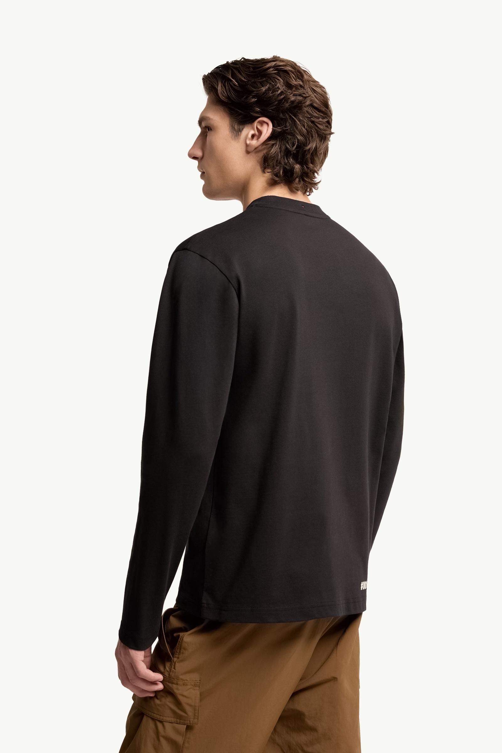 we0458　MONCLER long-sleeved black,L Moncler Men's Long-Sleeve Zip Polo Sweater | Neiman Marcus