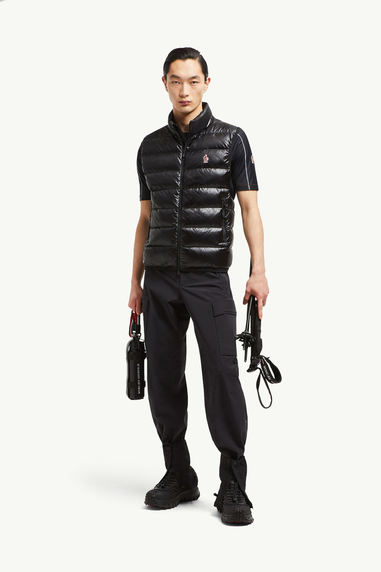 Down Vest Men Black Moncler 0