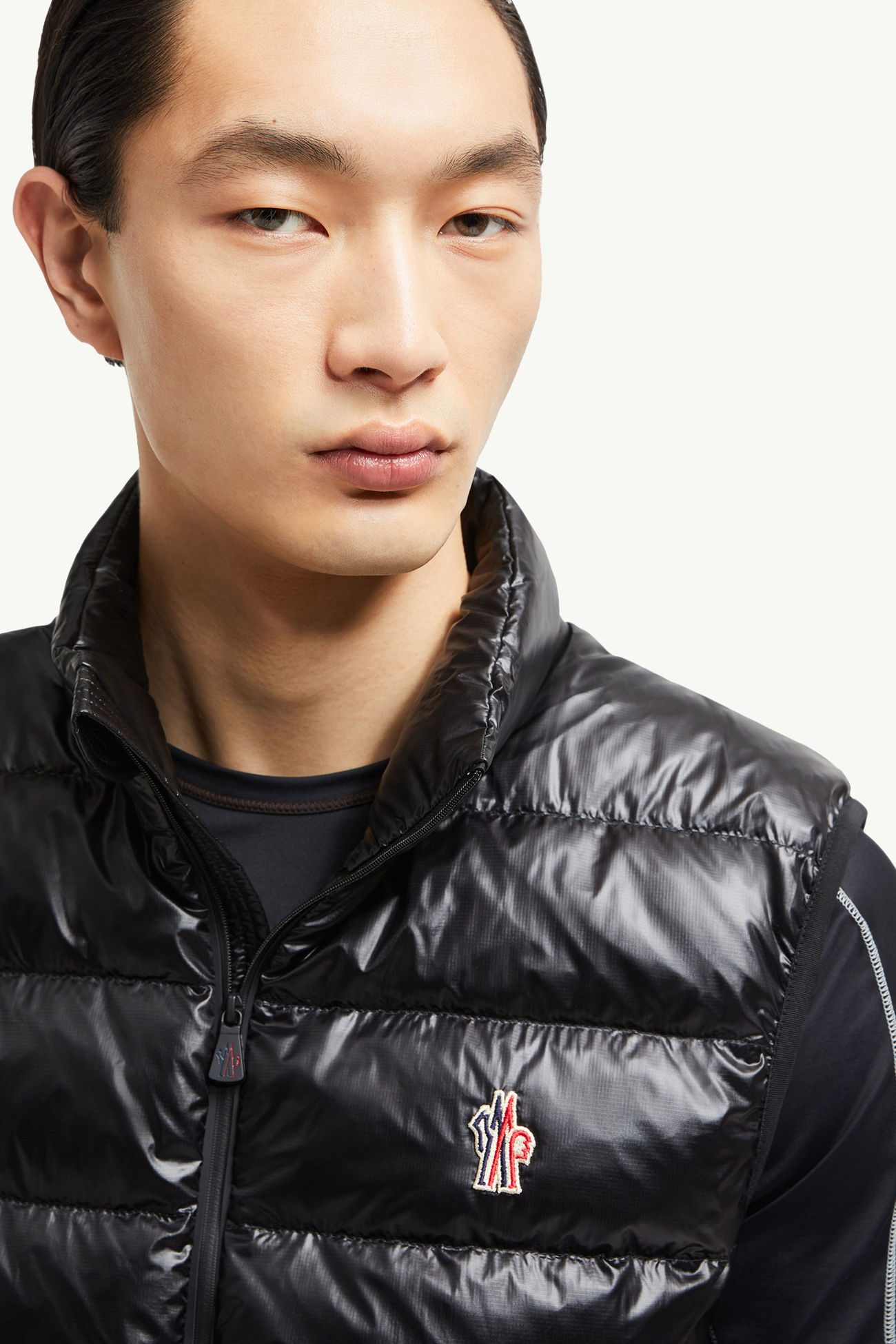 Daunenweste Herren Schwarz Moncler 1