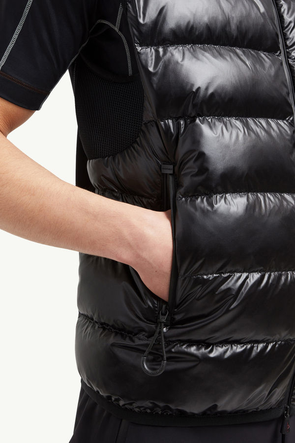 Daunenweste Herren Schwarz Moncler 5