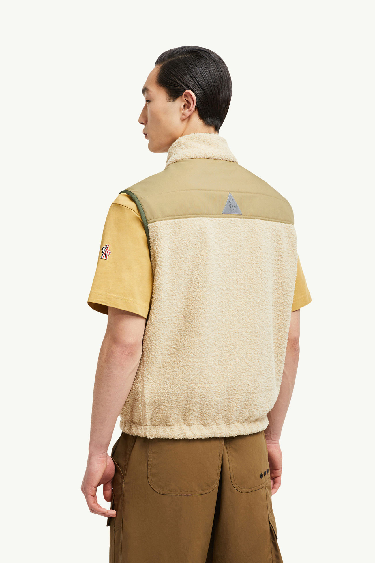 男士泰迪绒加衬马甲 男士 砂米黃色 Moncler 4