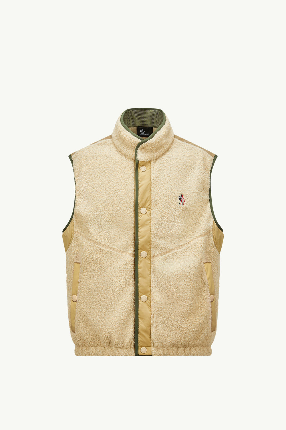 Teddy Padded Gilet Men Sand Beige Moncler 2