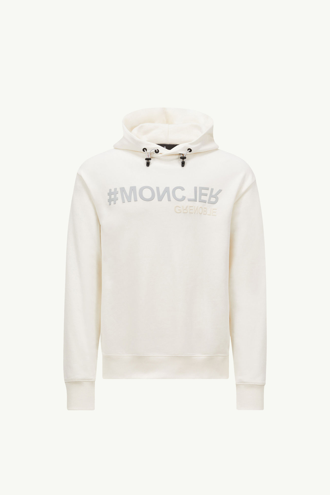 男士镜面标识棉质连帽卫衣 男士 白色 Moncler 2