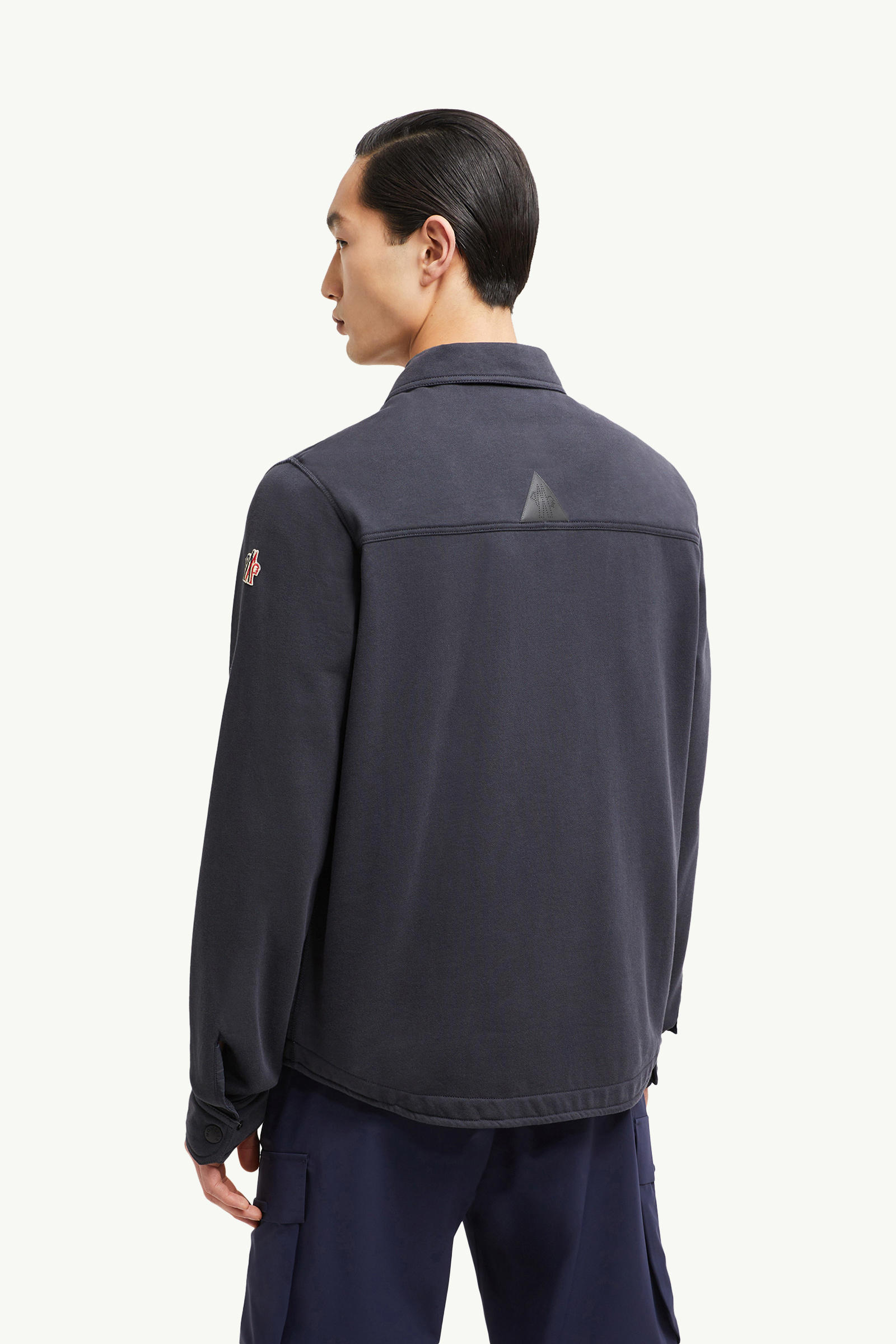Cotton Shirt Men Navy Blue Moncler 4