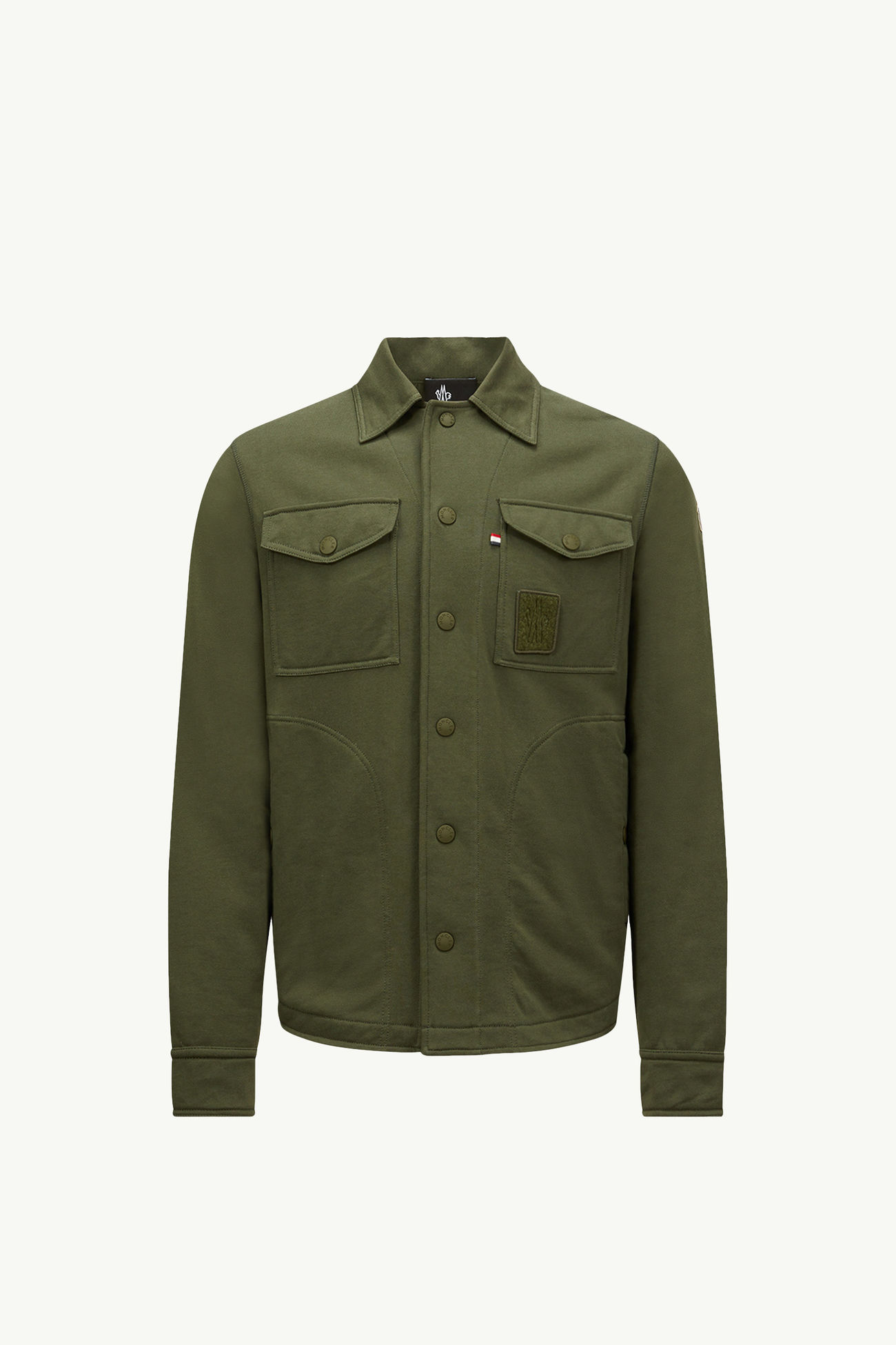 Hemd aus Baumwolle Herren Olivgrün Moncler 2