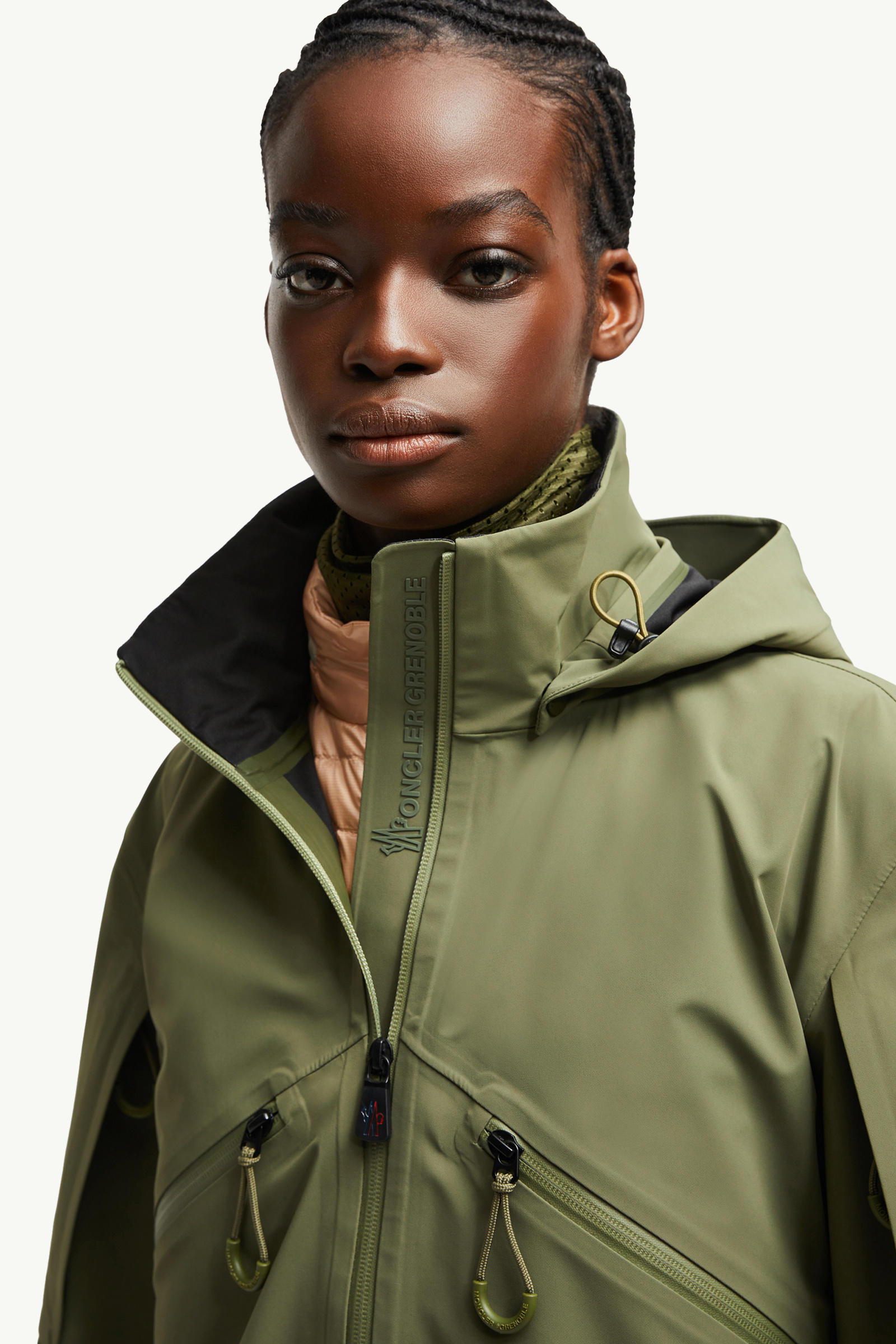 Veste à capuche imperméable Kibira Femmes Vert Sauge Moncler 1