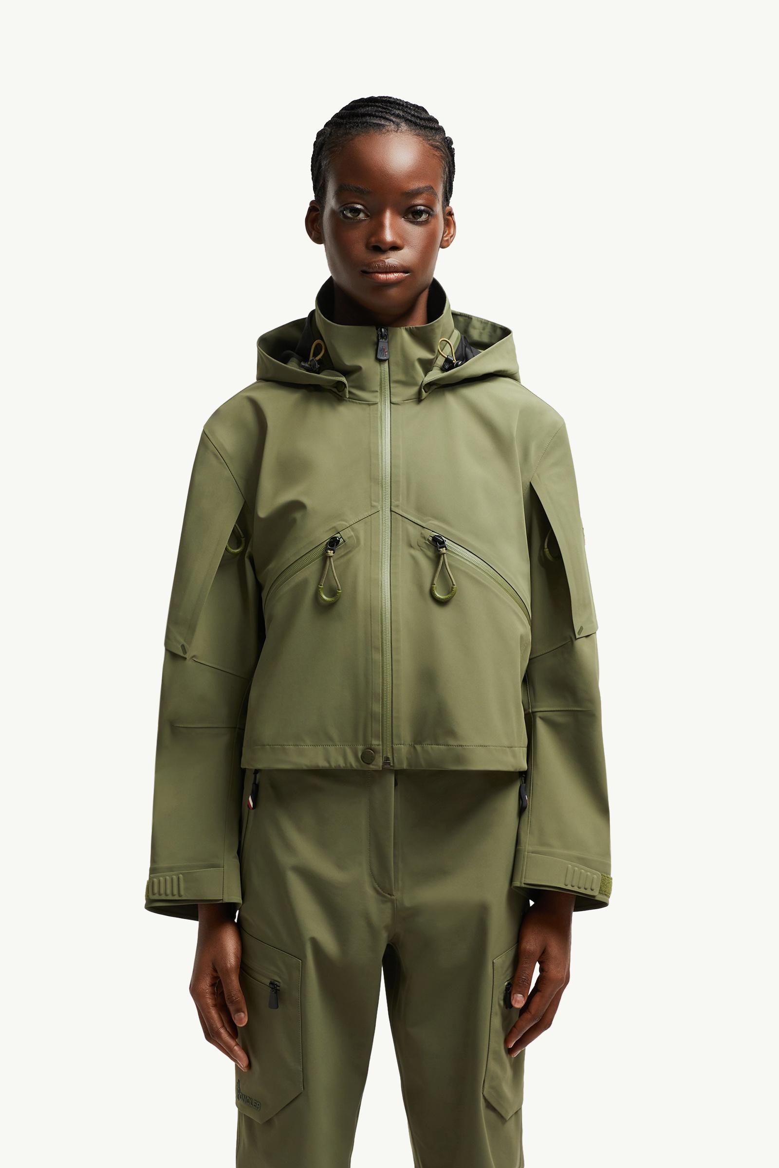 Sage Green Kibira Hooded Shell Jacket - Windbreakers