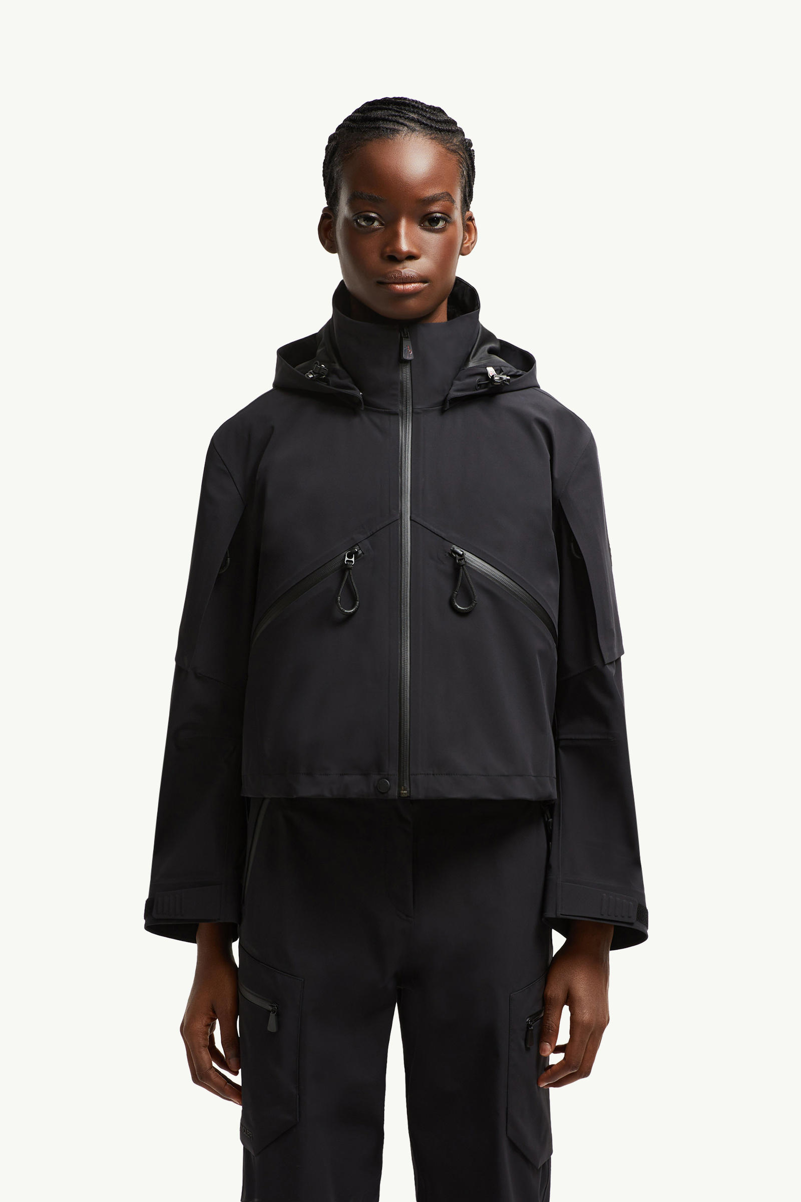 Kibira Hooded Shell Jacket Women Black Moncler 3
