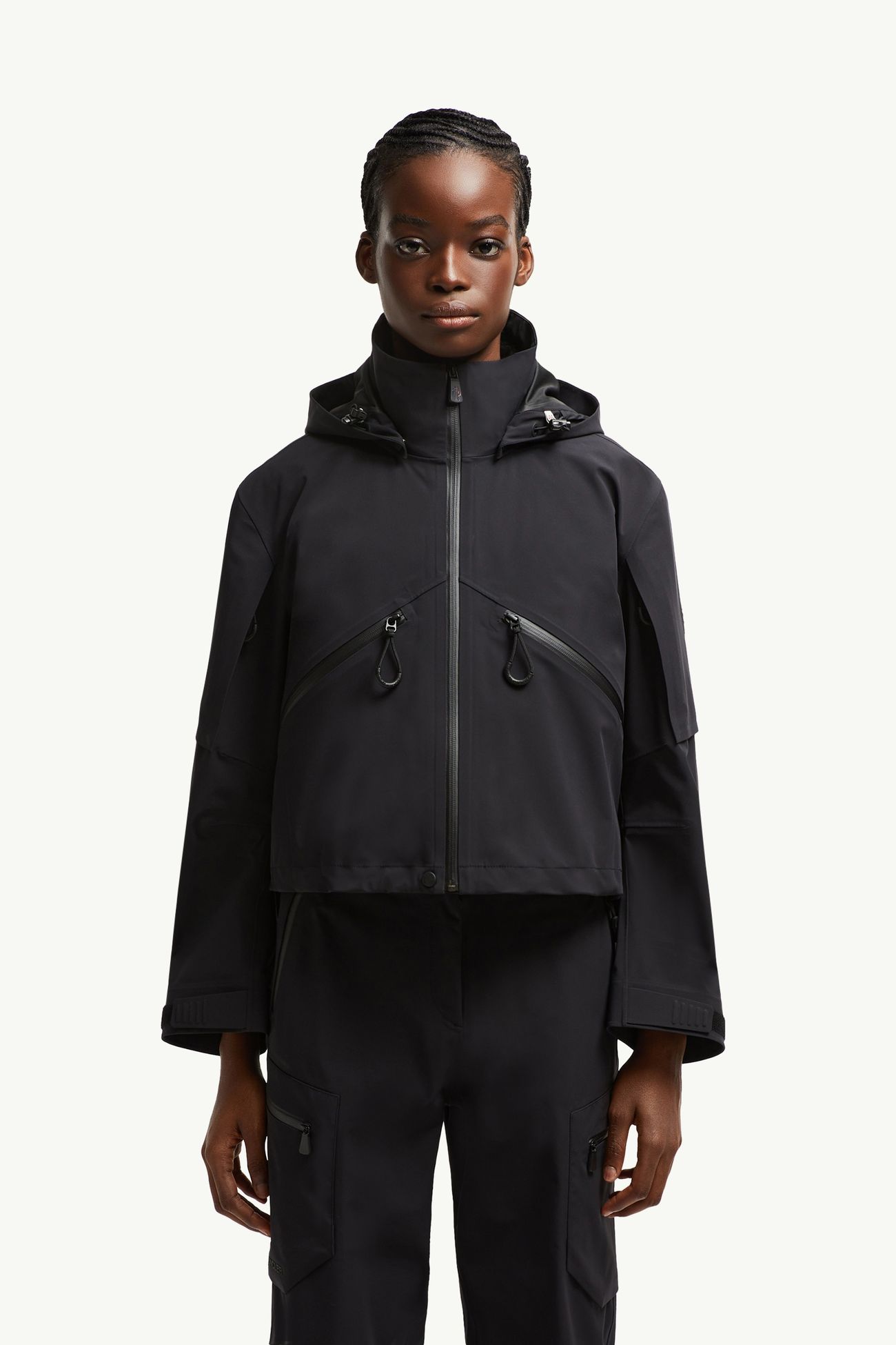 Kibira 후드 쉘 재킷 여성 블랙 Moncler 3