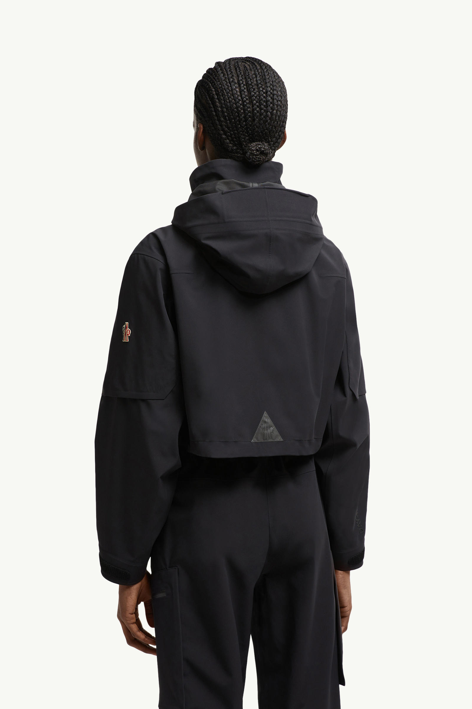 Kibira Hooded Shell Jacket Women Black Moncler 4