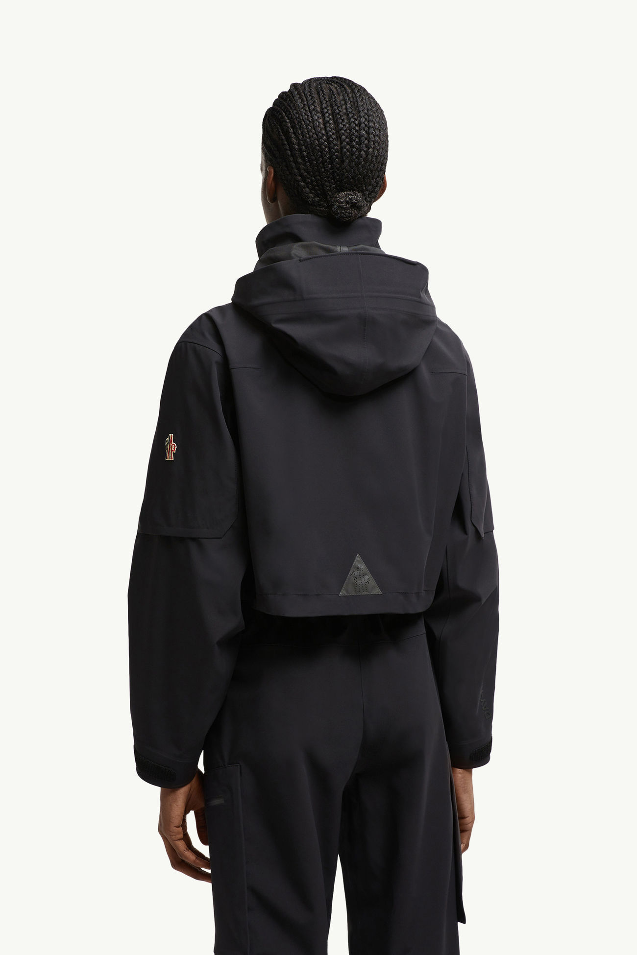 Kibira女士连帽防护夹克外套 女士 黑色 Moncler 4