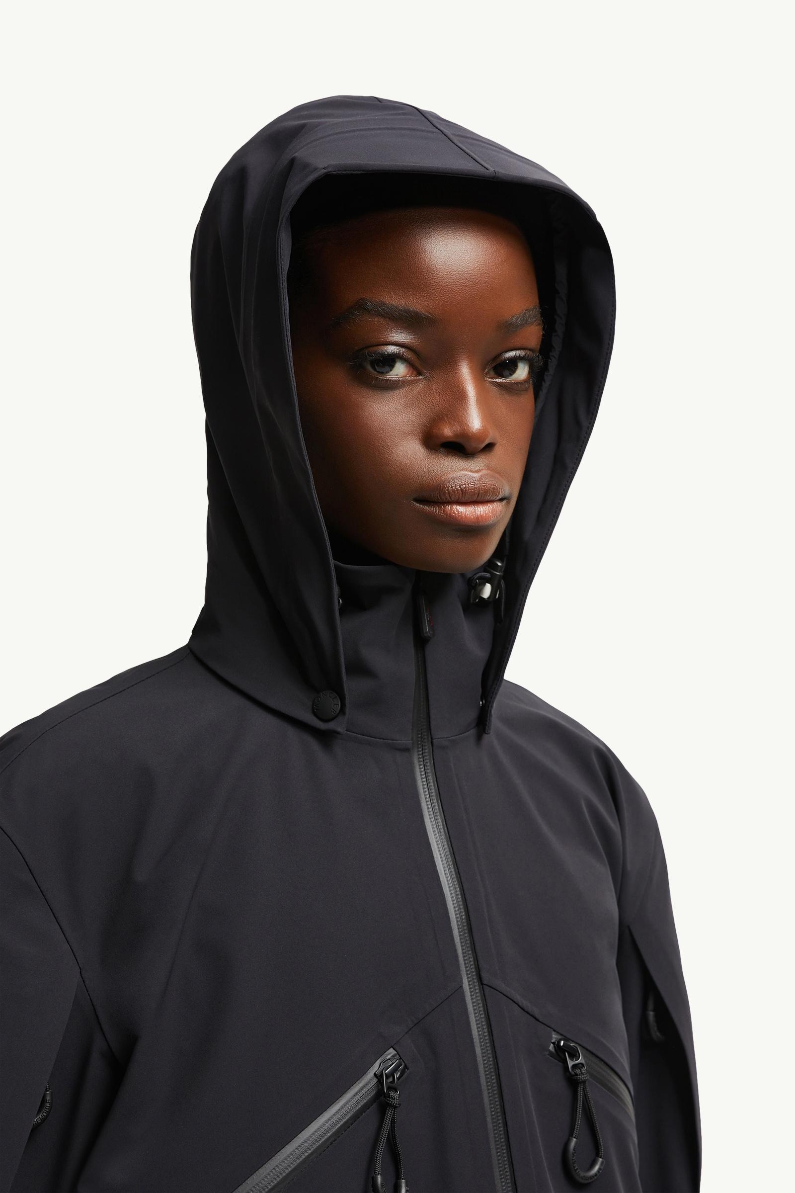 トップス MONCLER XS BLACK Black Kibira Hooded Shell Jacket - Windbreakers & Raincoats for