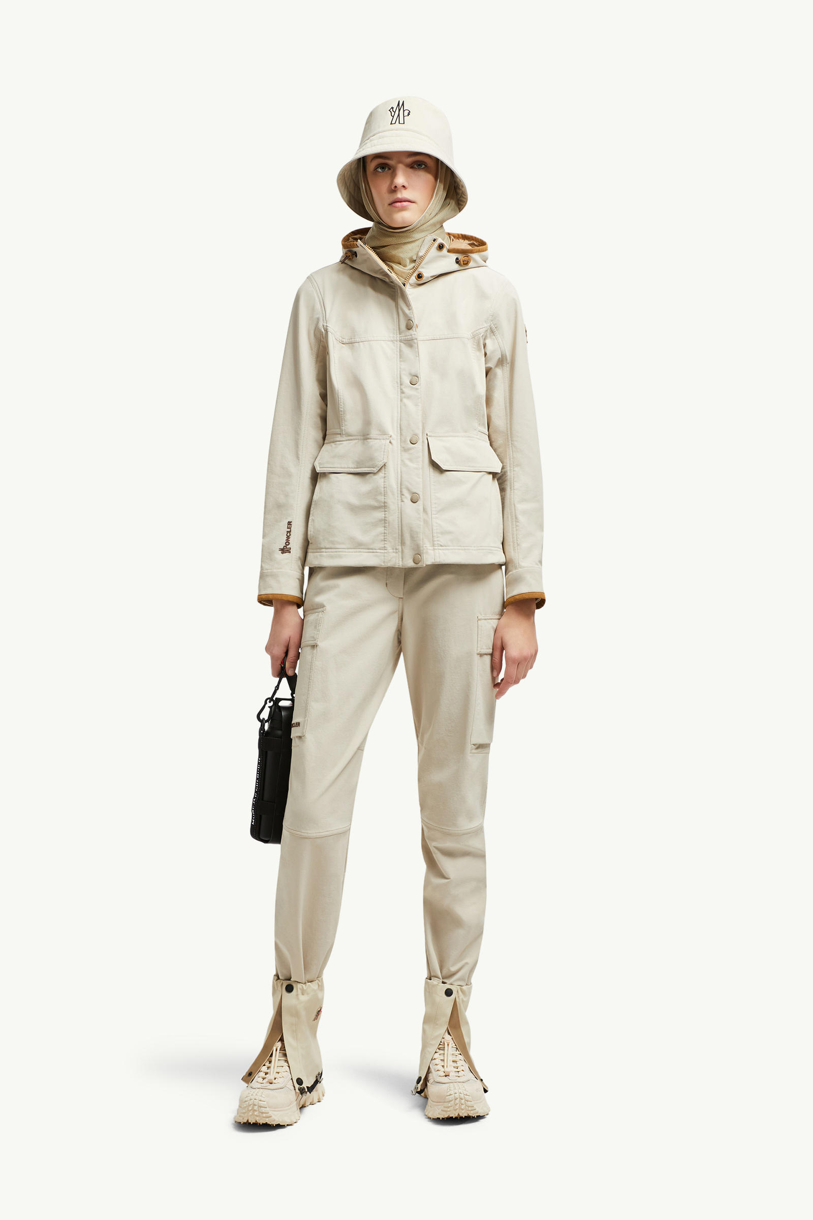 Timah Hooded Windbreaker Women Beige Moncler 0