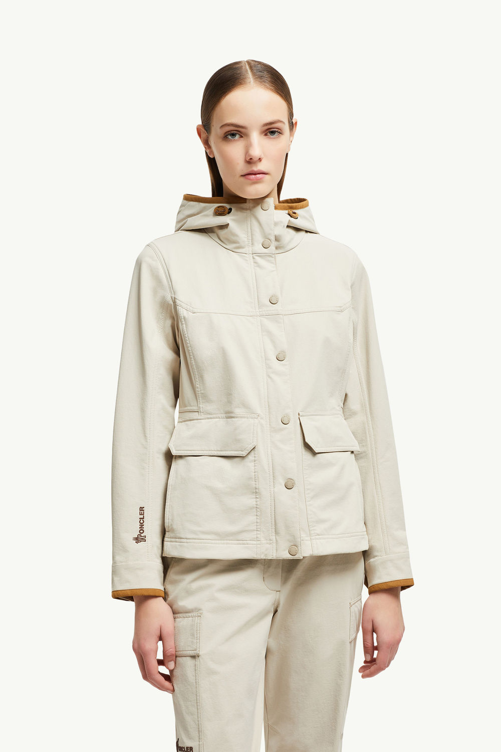 Timah Hooded Windbreaker Women Beige Moncler 3