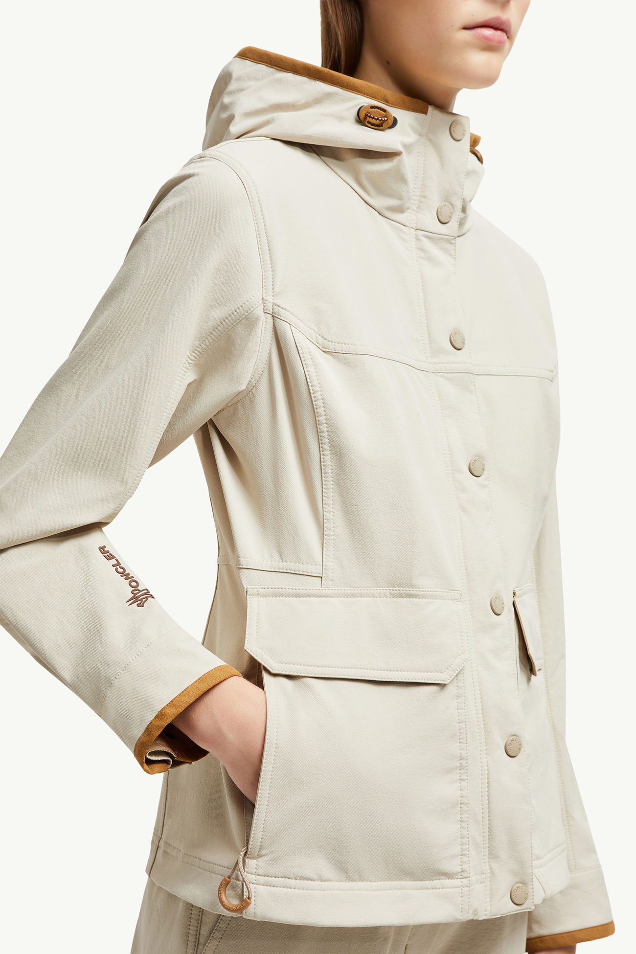 Timah女士连帽夹克外套 女士 米色 Moncler 5